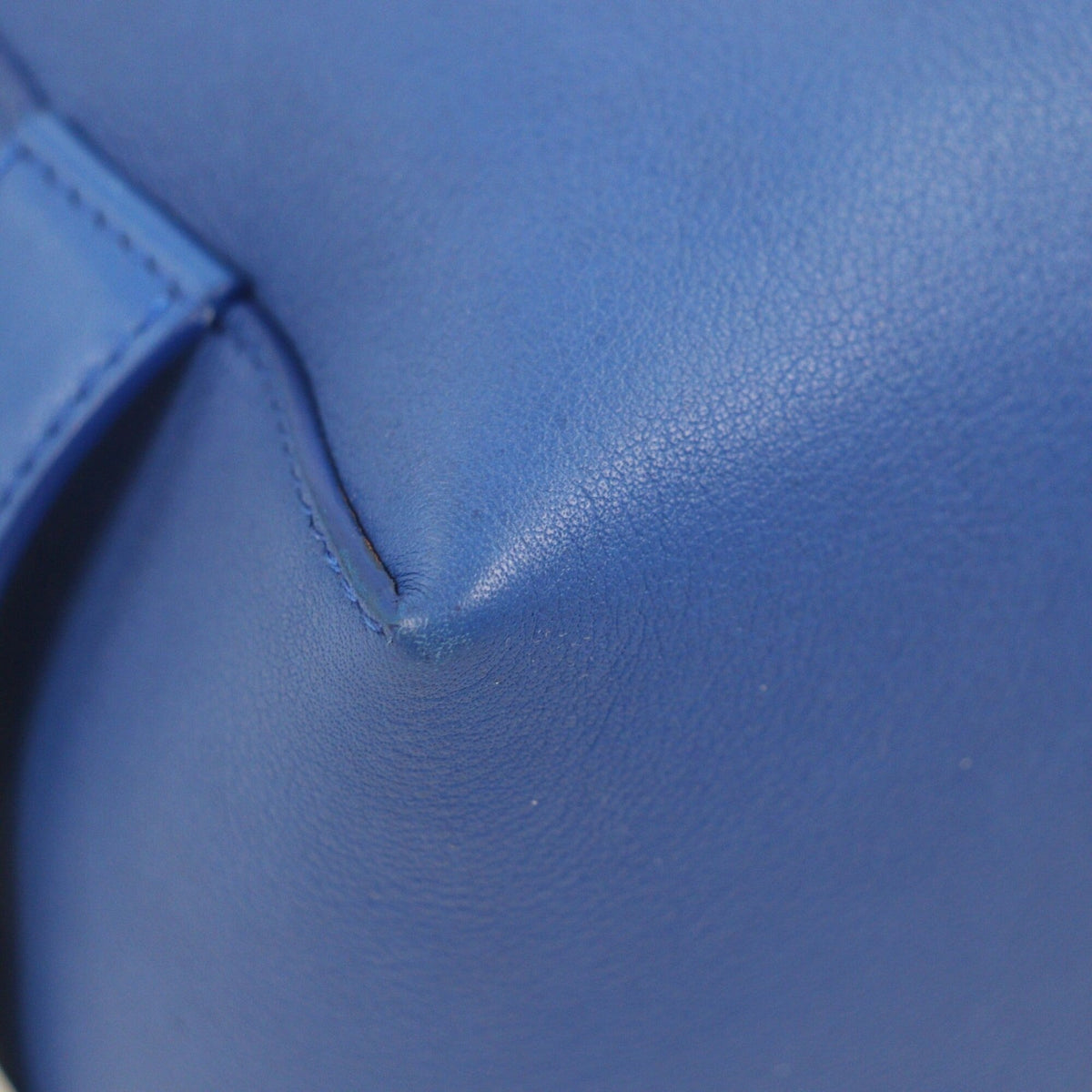 Celine Blue Leather Messenger Bag Shoulder Bag (Pre-Owned)
