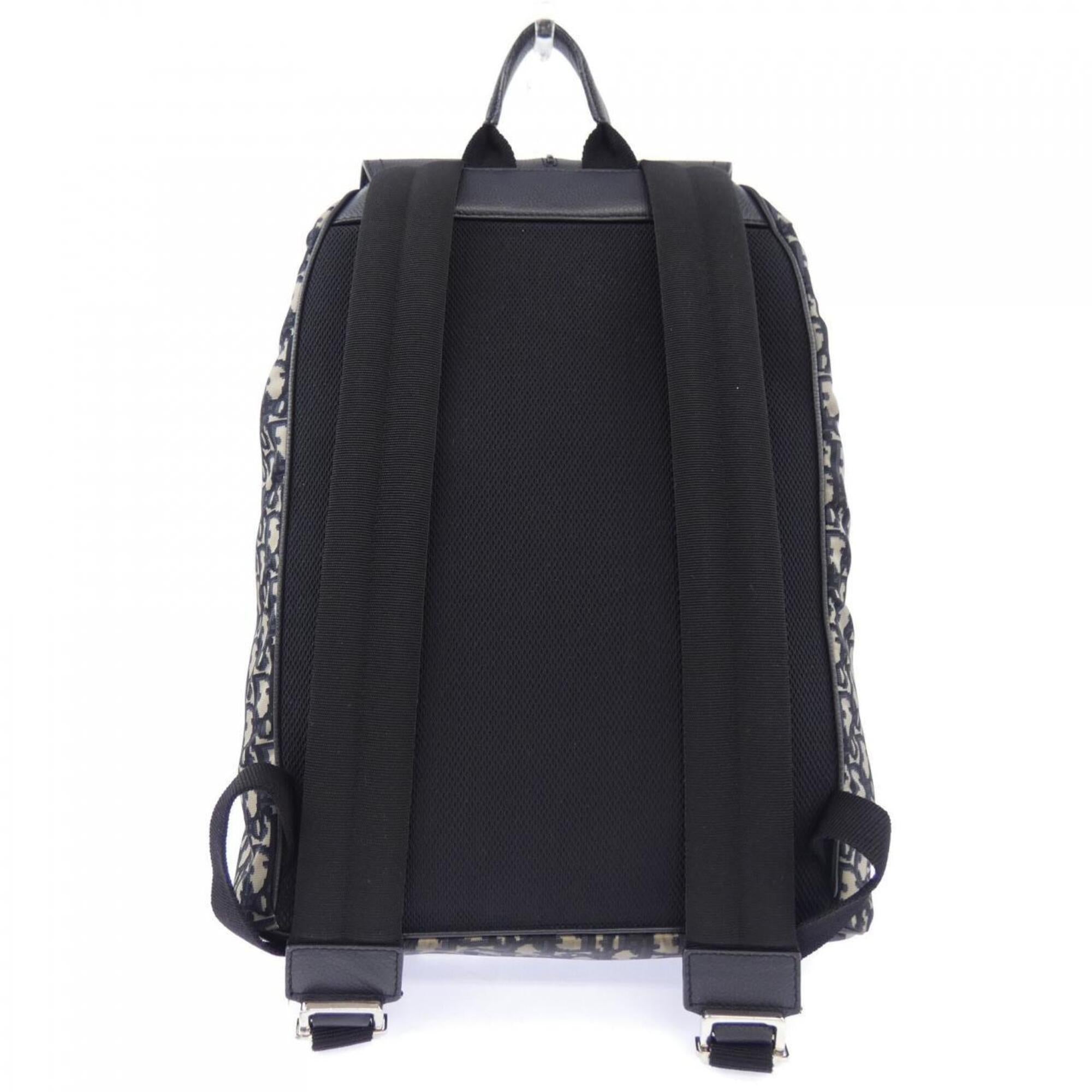 Christian Dior Beige Navy Backpack (Pre-Owned)