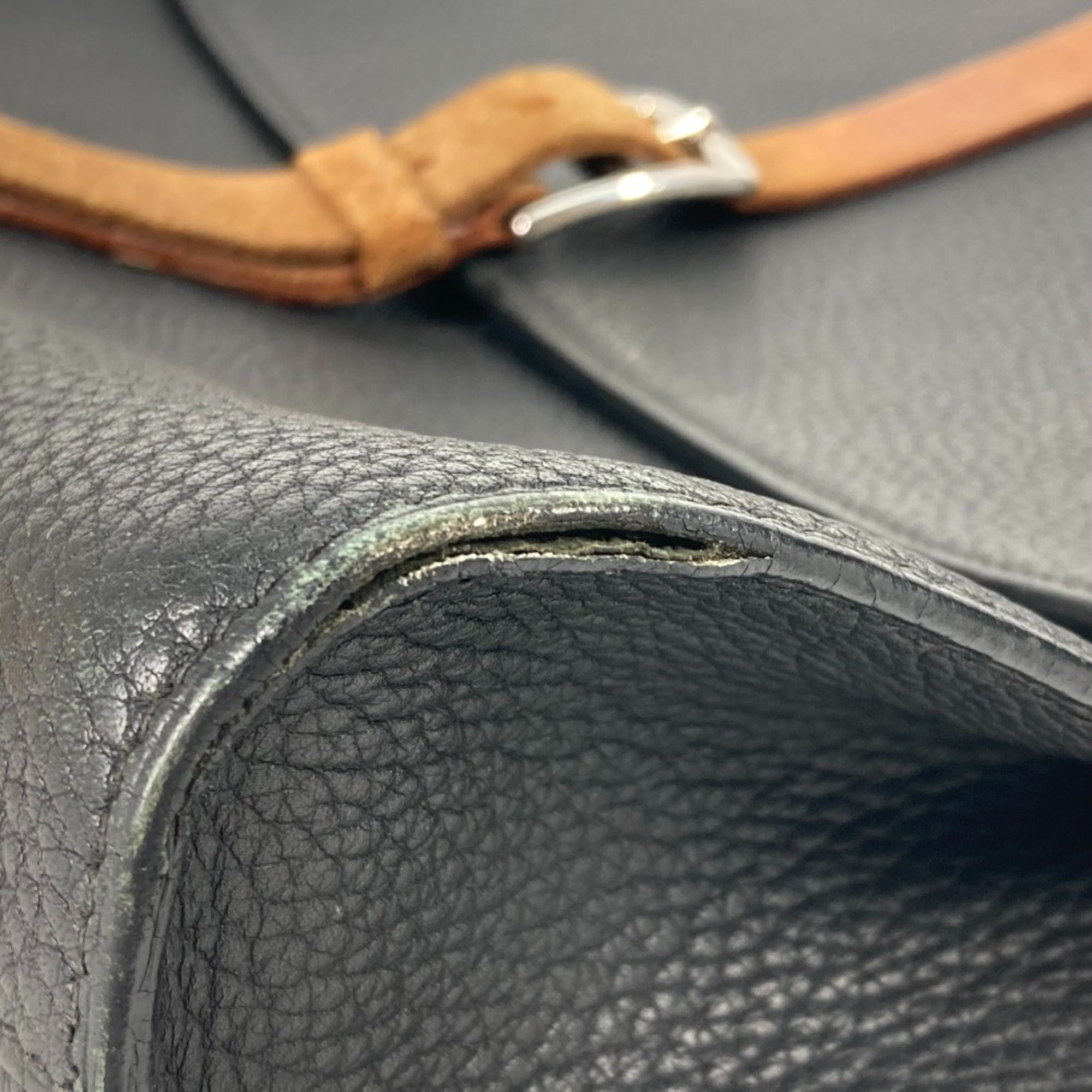Hermes Black Leather Briefcase (Pre-Owned)