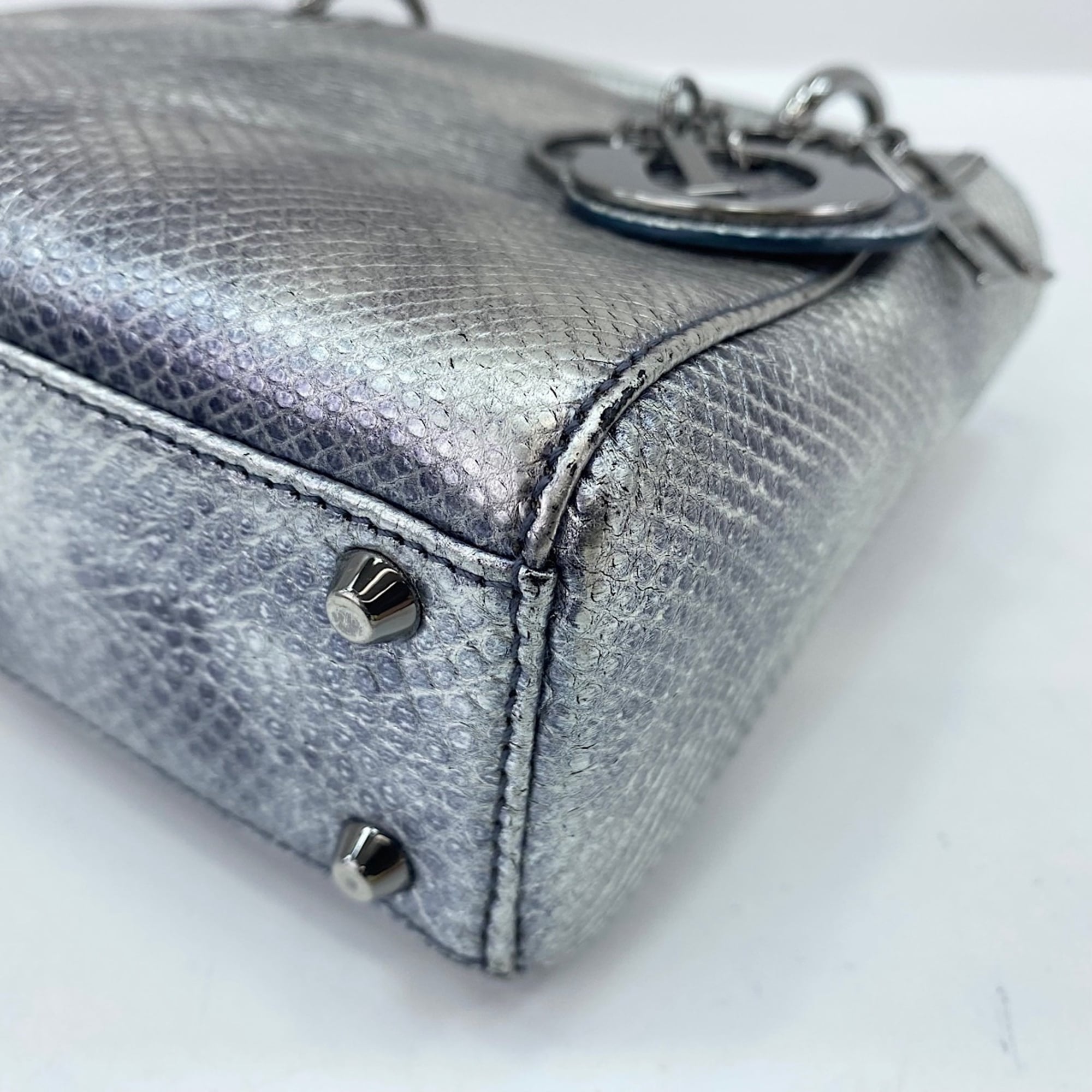 Christian Dior Silver Handbag Shoulder Bag (Pre-Owned)