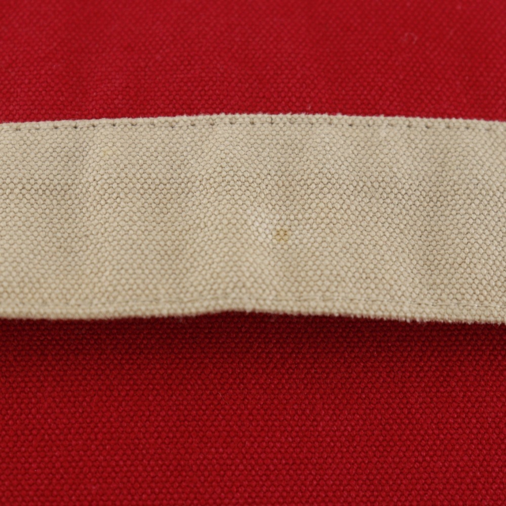 Hermes Red Color Cotton Clutch Bag (Pre-Owned)