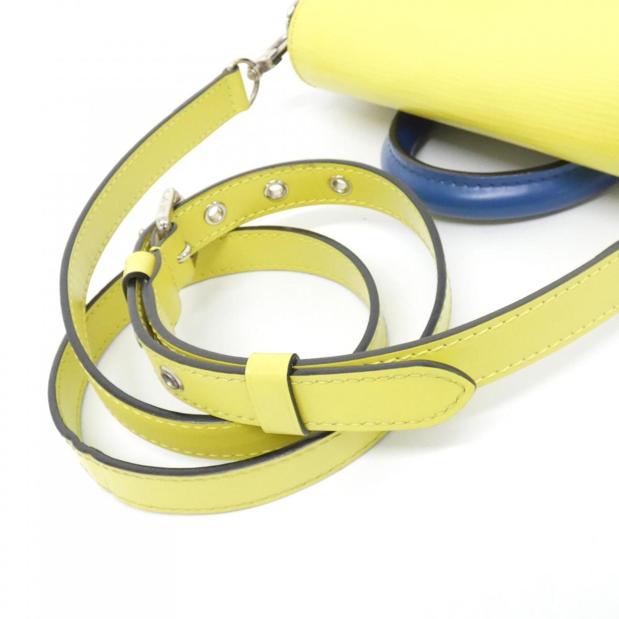 Louis Vuitton Pistache Yellow Leather Handbag (Pre-Owned)