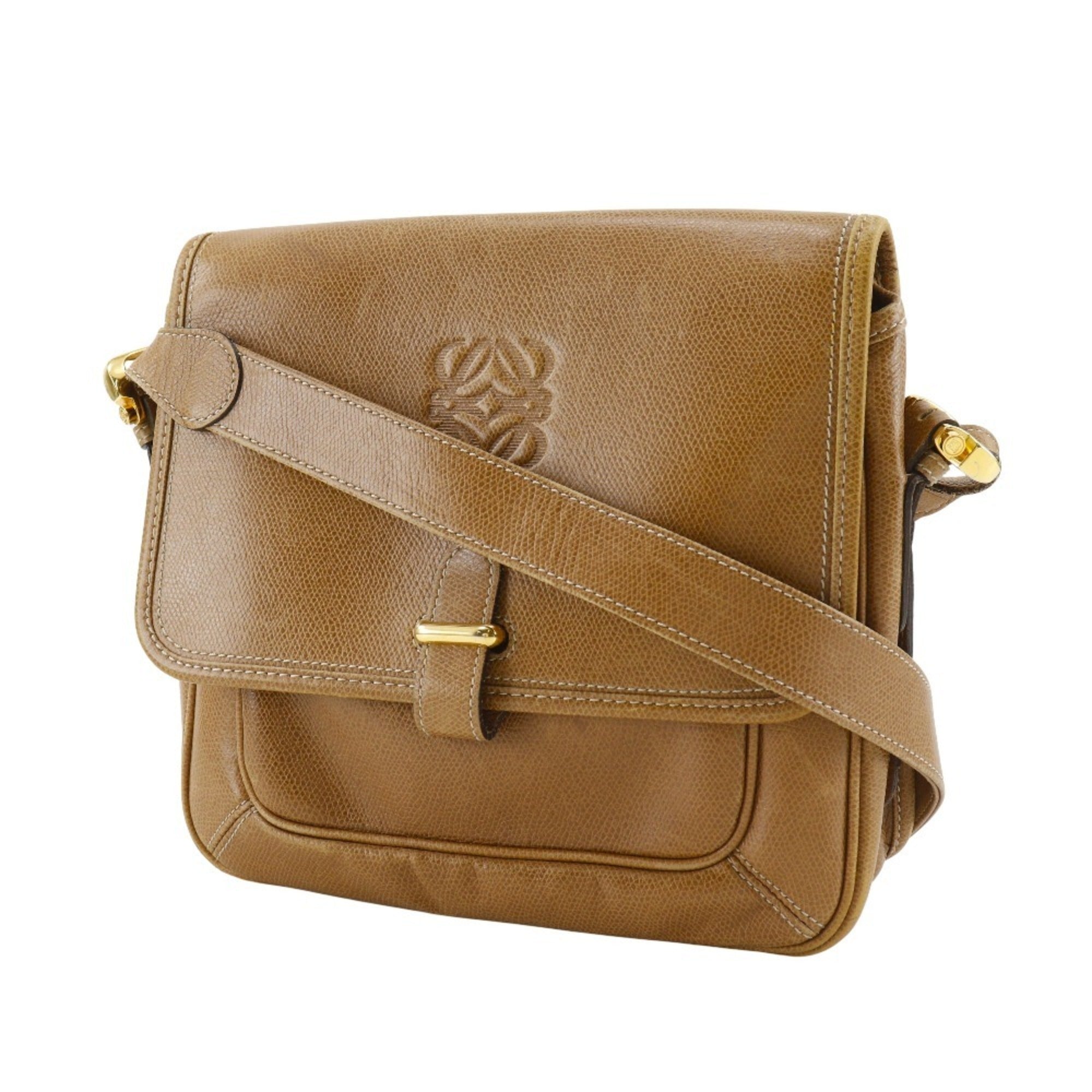 Loewe Brown Leather Shoulder Bag (Pre-Owned)