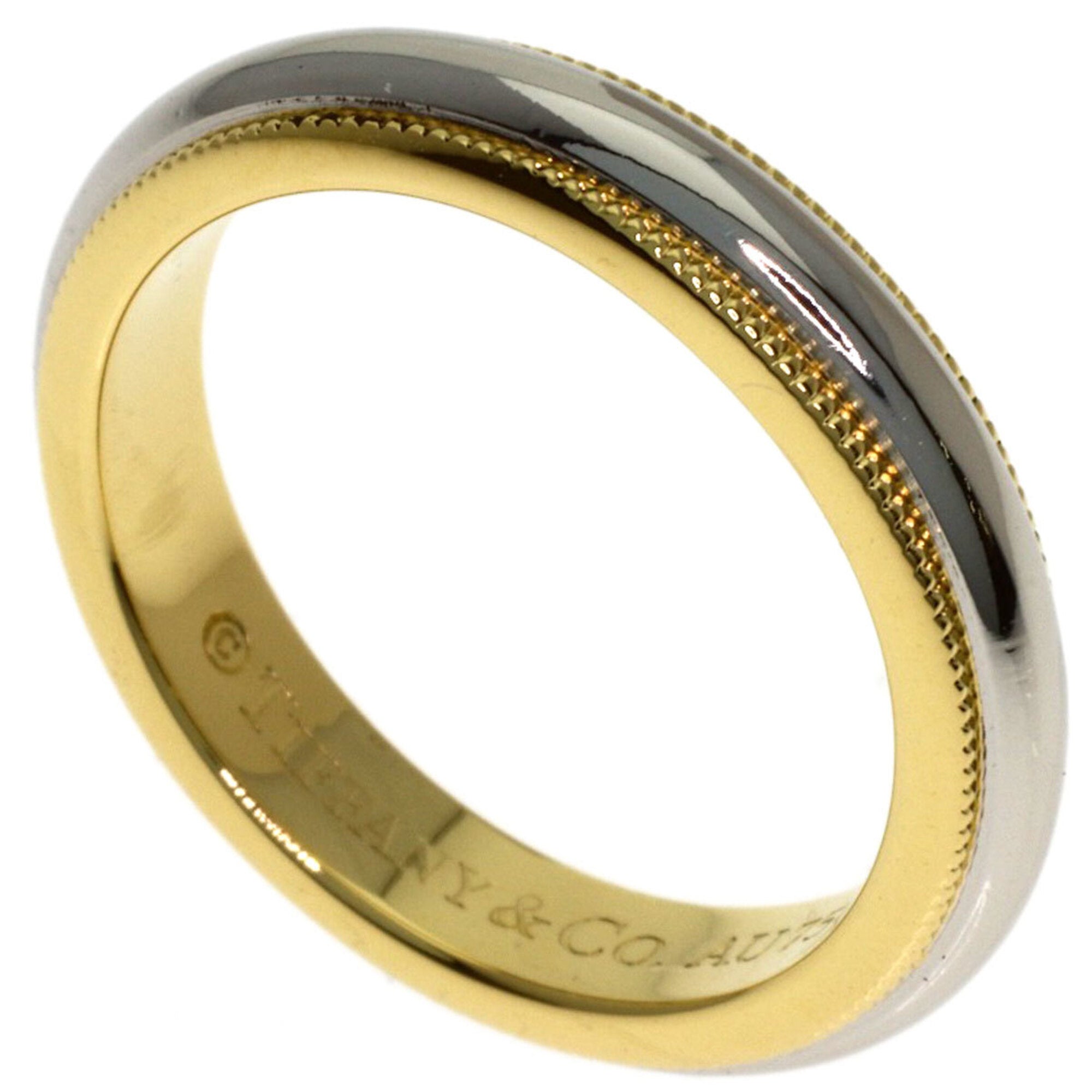 Tiffany Platinum Yellow Gold Yellow Gold (18K) Platinum 950 Band Ring (Pre-Owned)