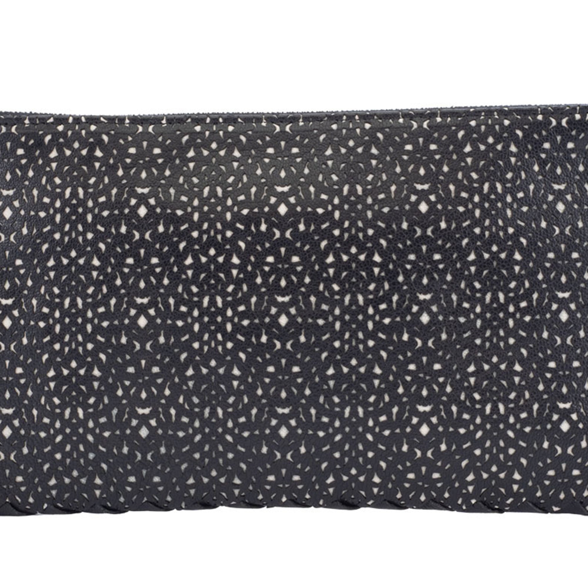 Bottega Veneta Black Leather Clutch Bag (Pre-Owned)