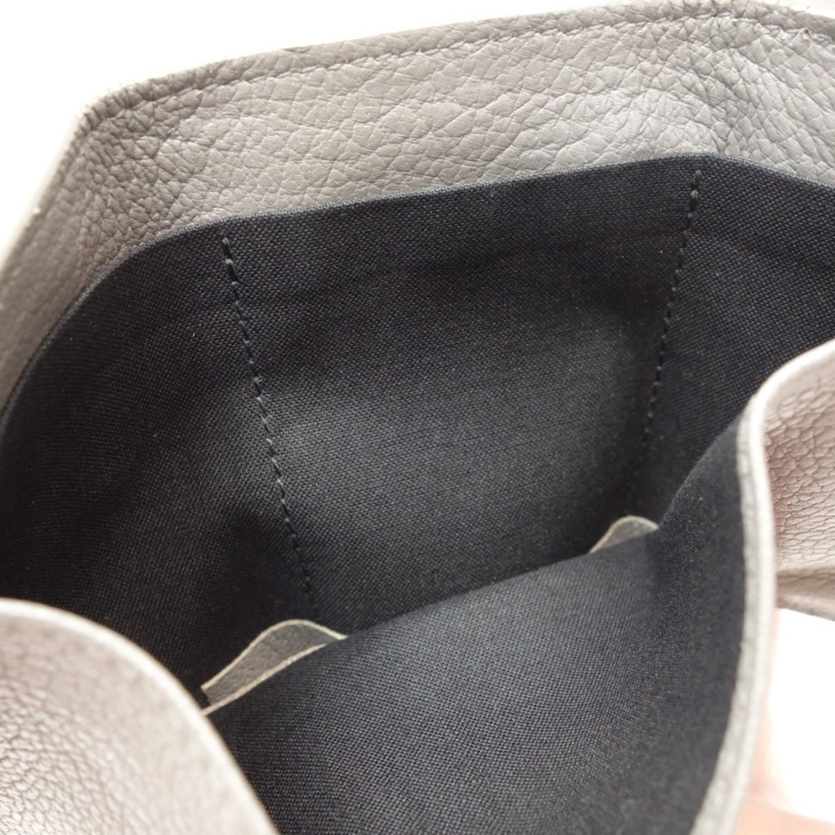 Balenciaga Gray Leather Wallet (Tri-Fold) (Pre-Owned)