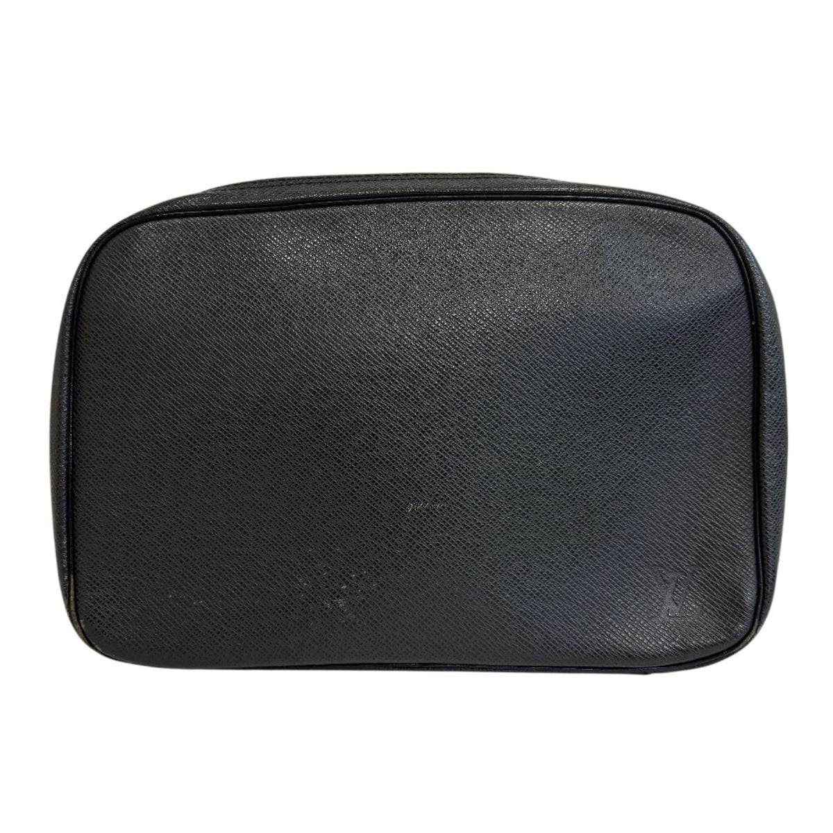 Louis Vuitton Black Leather Clutch Bag (Pre-Owned)
