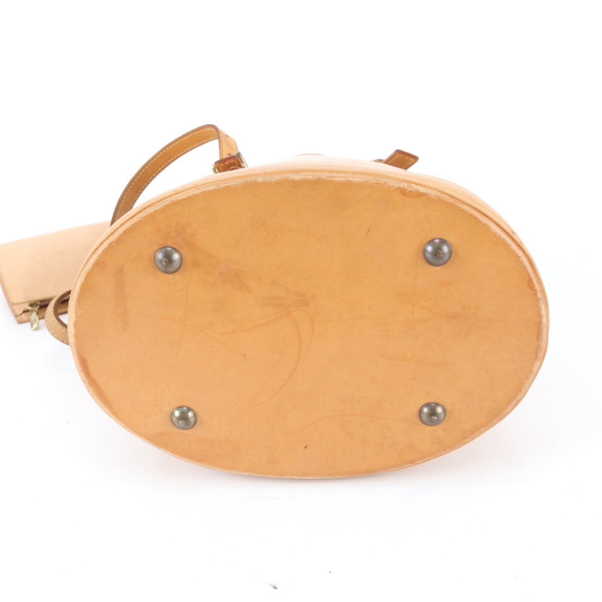 Louis Vuitton Natural Leather Handbag Pouch Shoulder Bag Tote Bag (Pre-Owned)