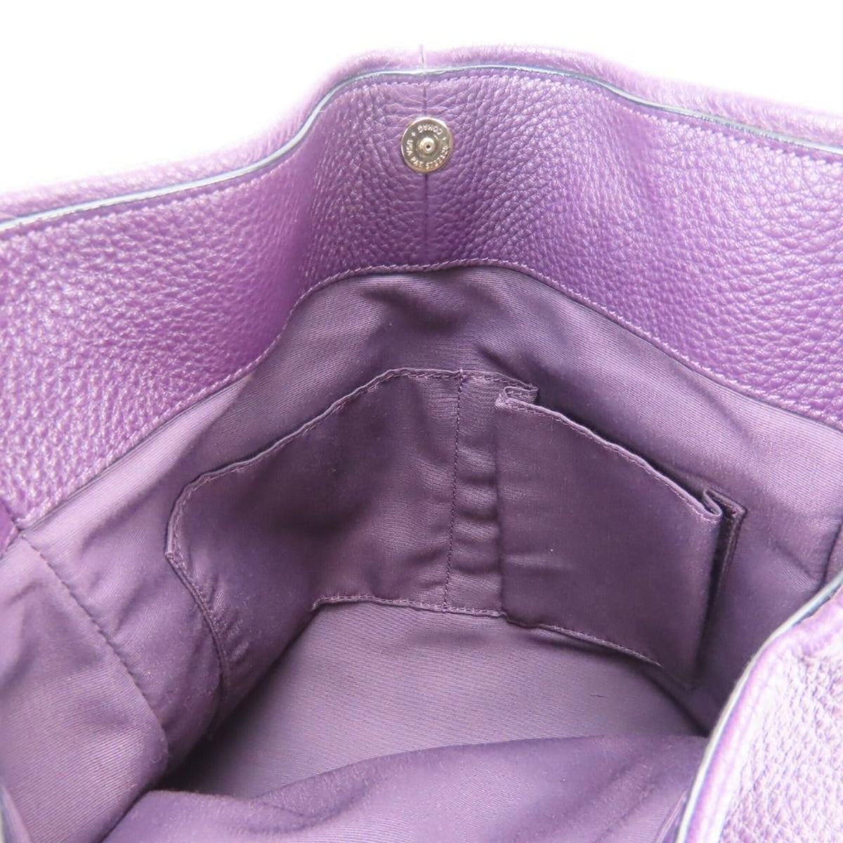 Coach Purple Leather Tote Bag (Pre-Owned)