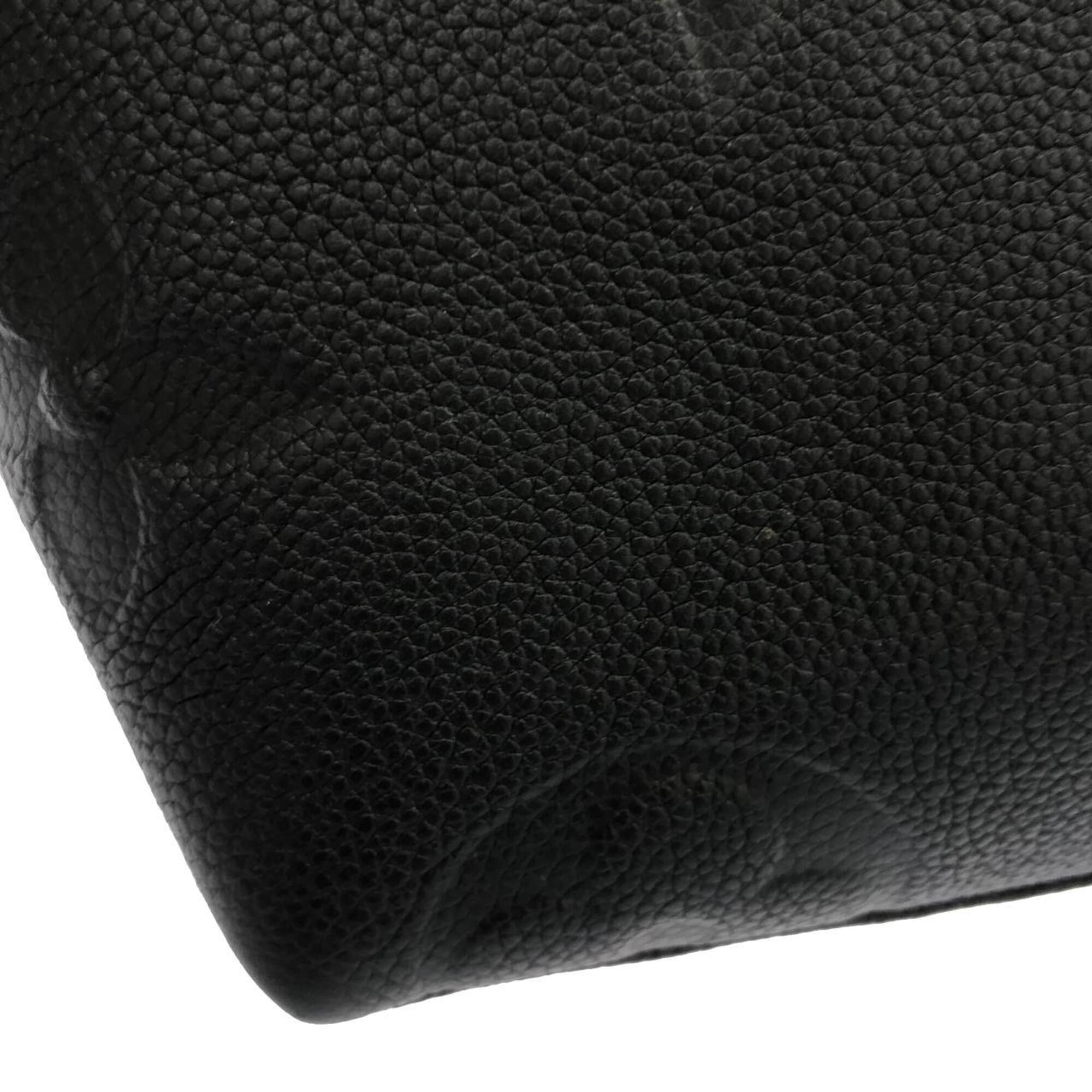 Louis Vuitton Black Leather Handbag (Pre-Owned)