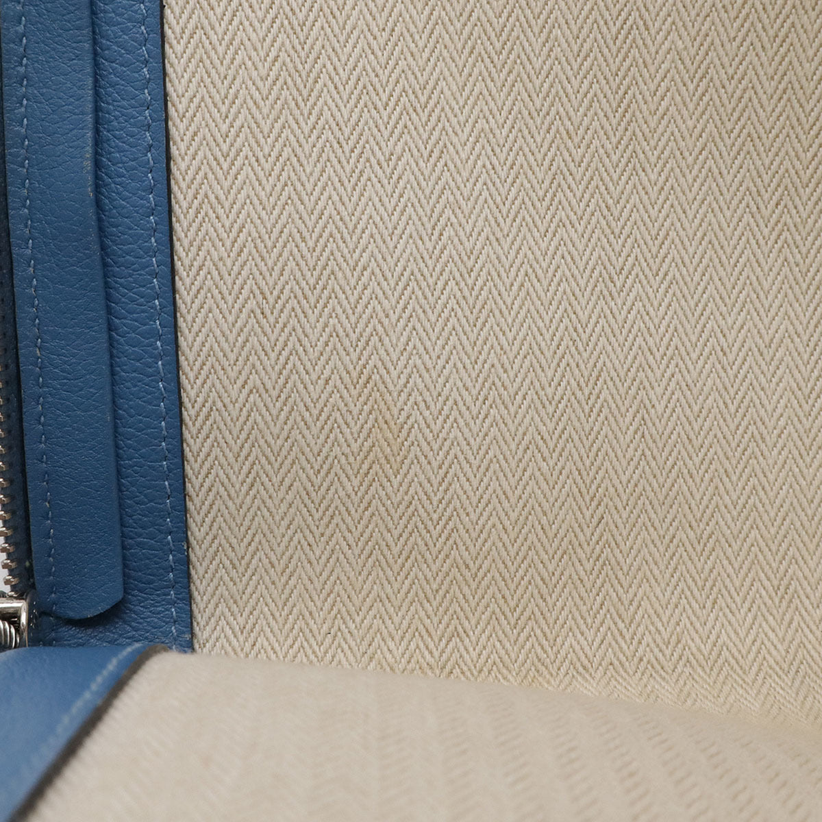 Hermes Blue Leather Clutch Bag (Pre-Owned)