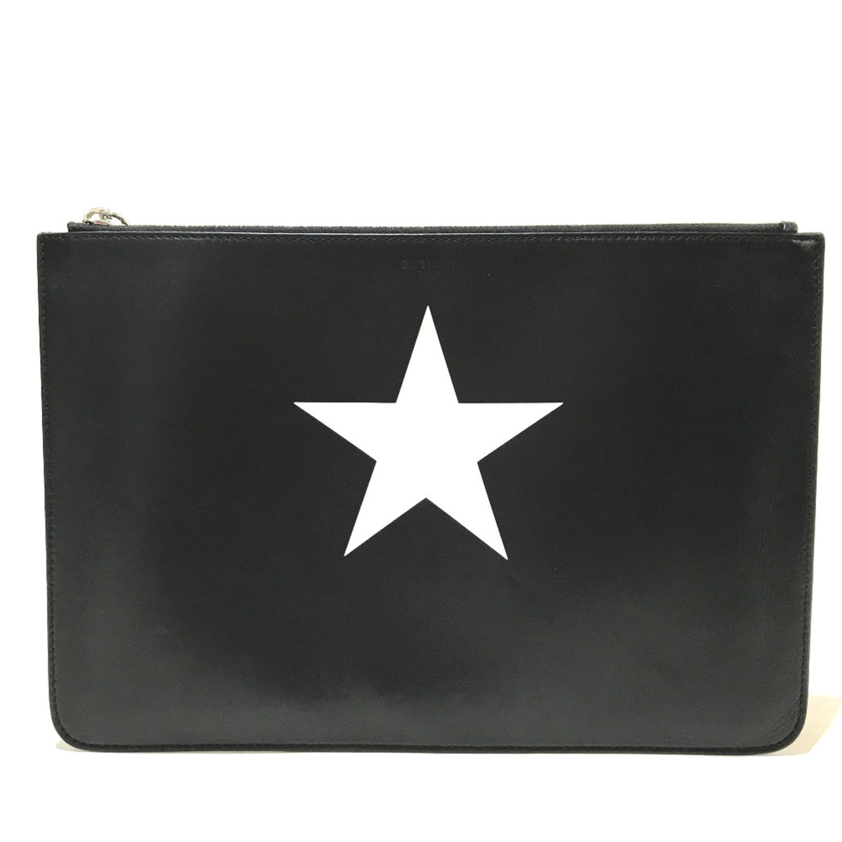 Givenchy Black Leather Clutch Bag (Pre-Owned)