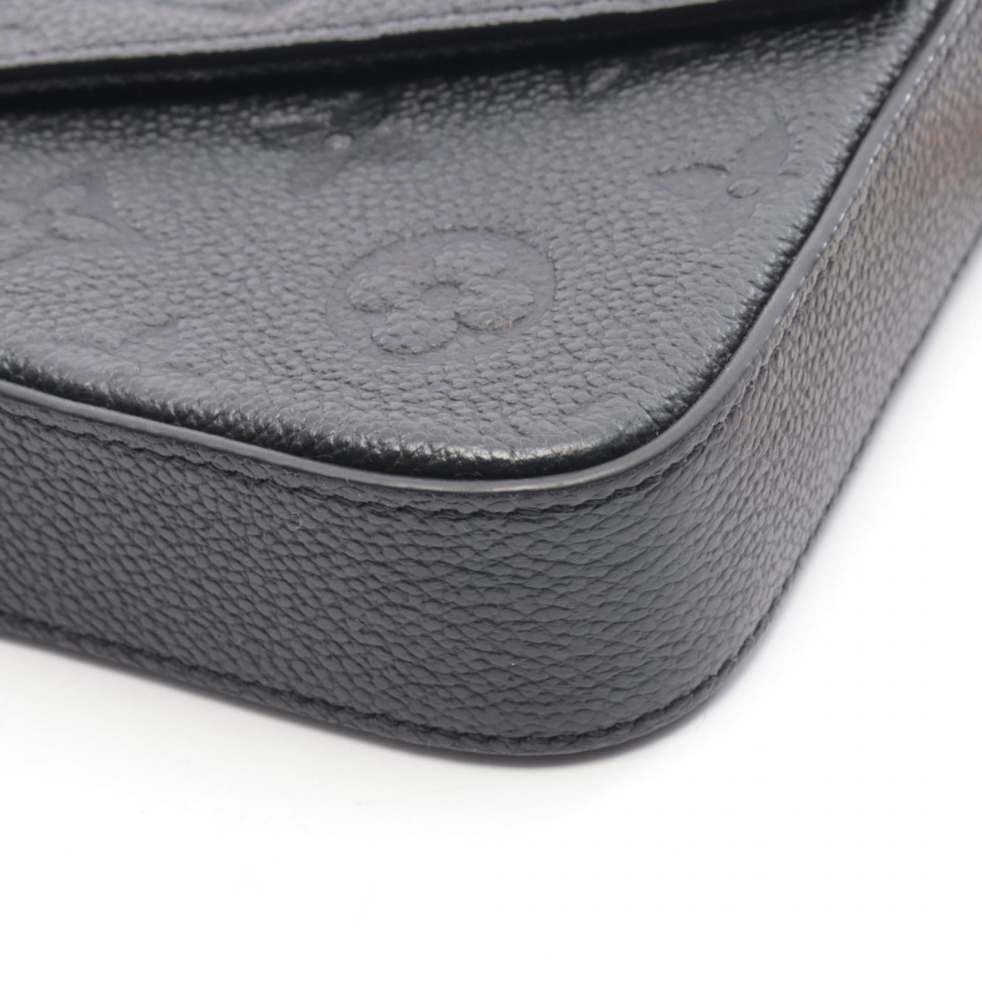 Louis Vuitton Black Noir Monogram Empreinte Handbag Pochette Pouch Shoulder Bag (Pre-Owned)