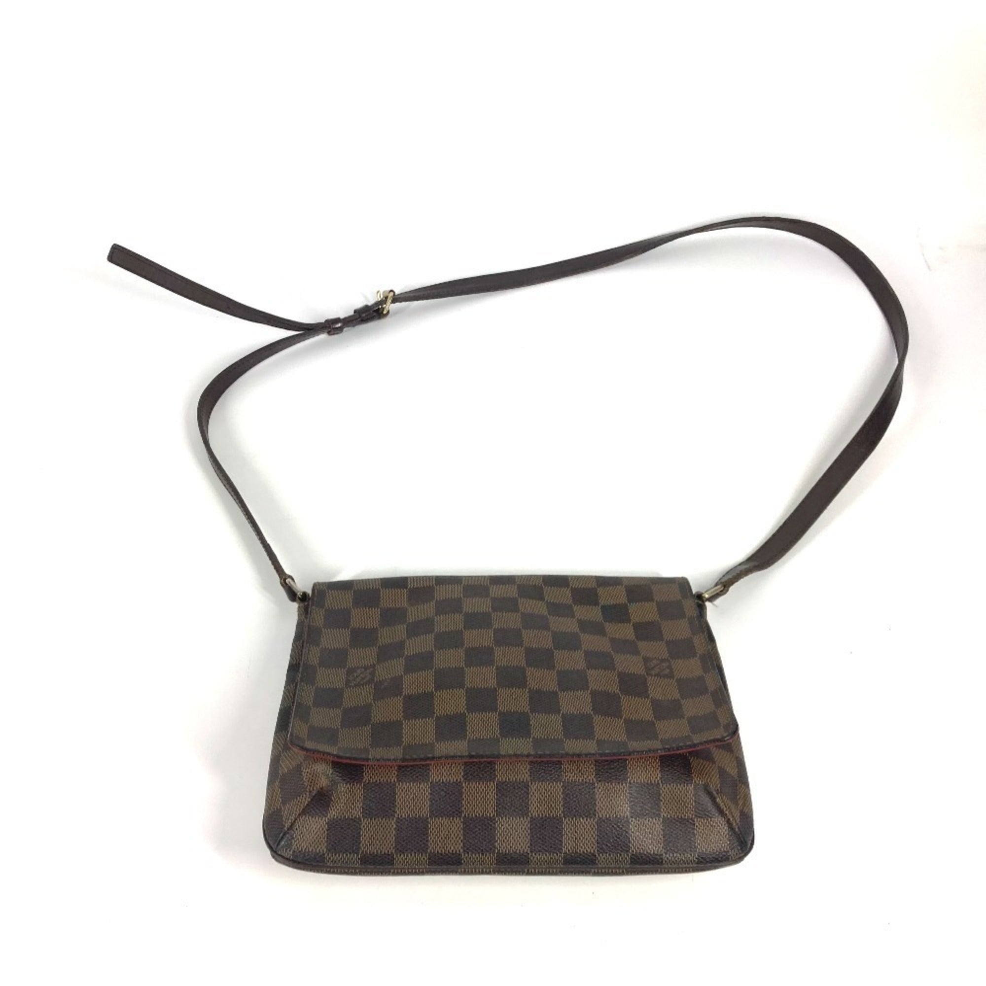 Louis Vuitton Brown Ebene Damier Canvas Pochette Shoulder Bag (Pre-Owned)