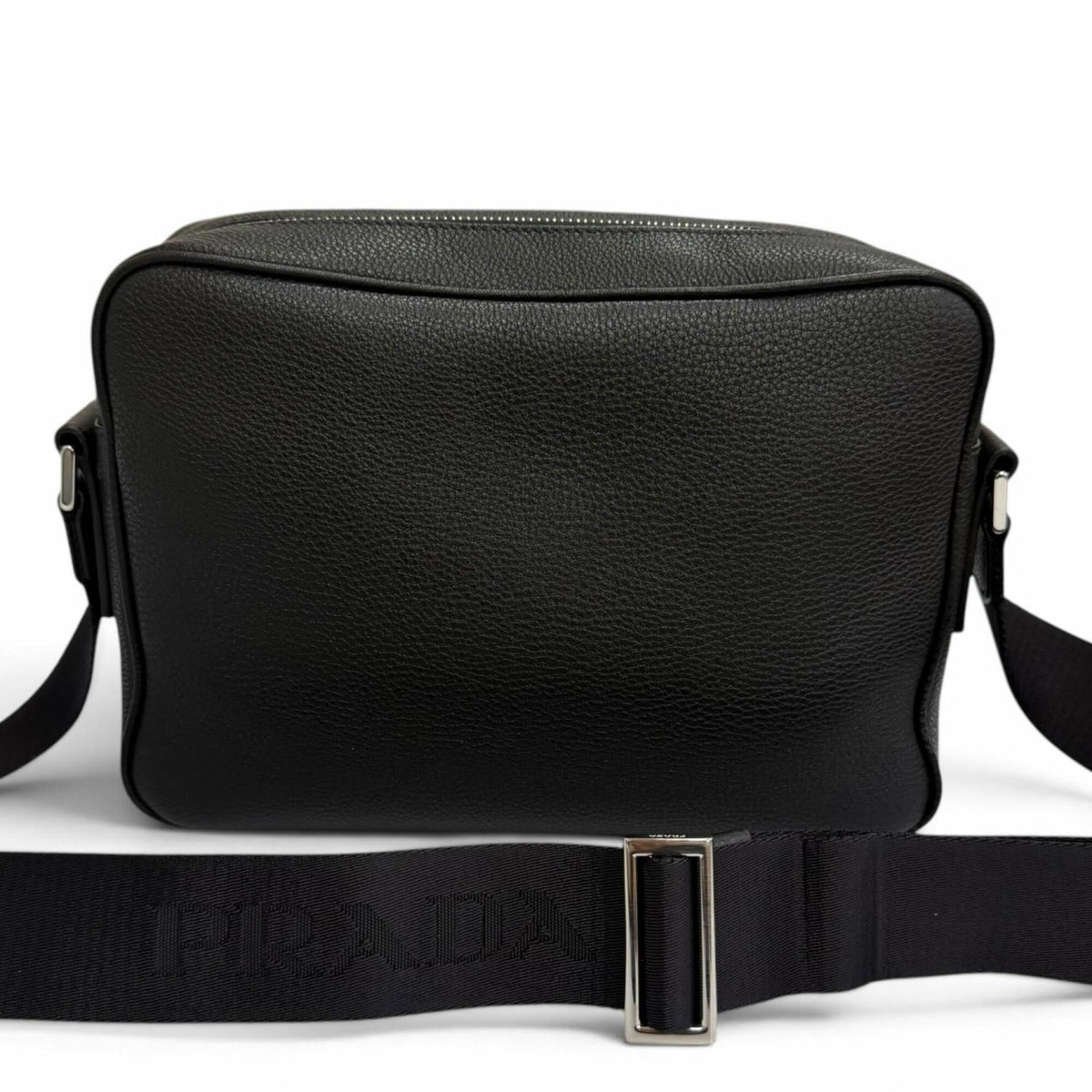 Prada Black Leather Crossbody Bag Shoulder Bag (Pre-Owned)