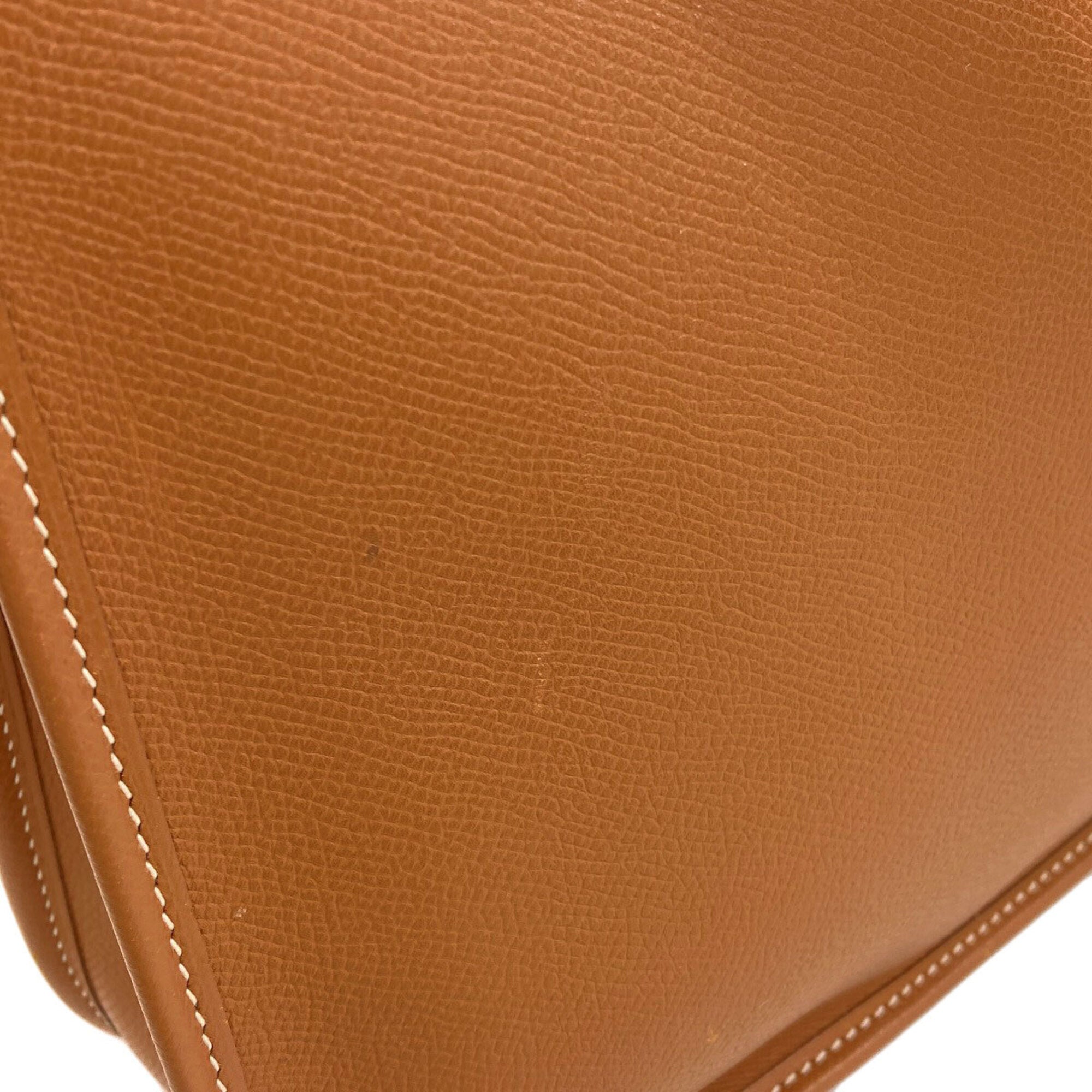 Hermes Vespa Brown Epsom Leather Shoulder Bag (Pre-Owned)
