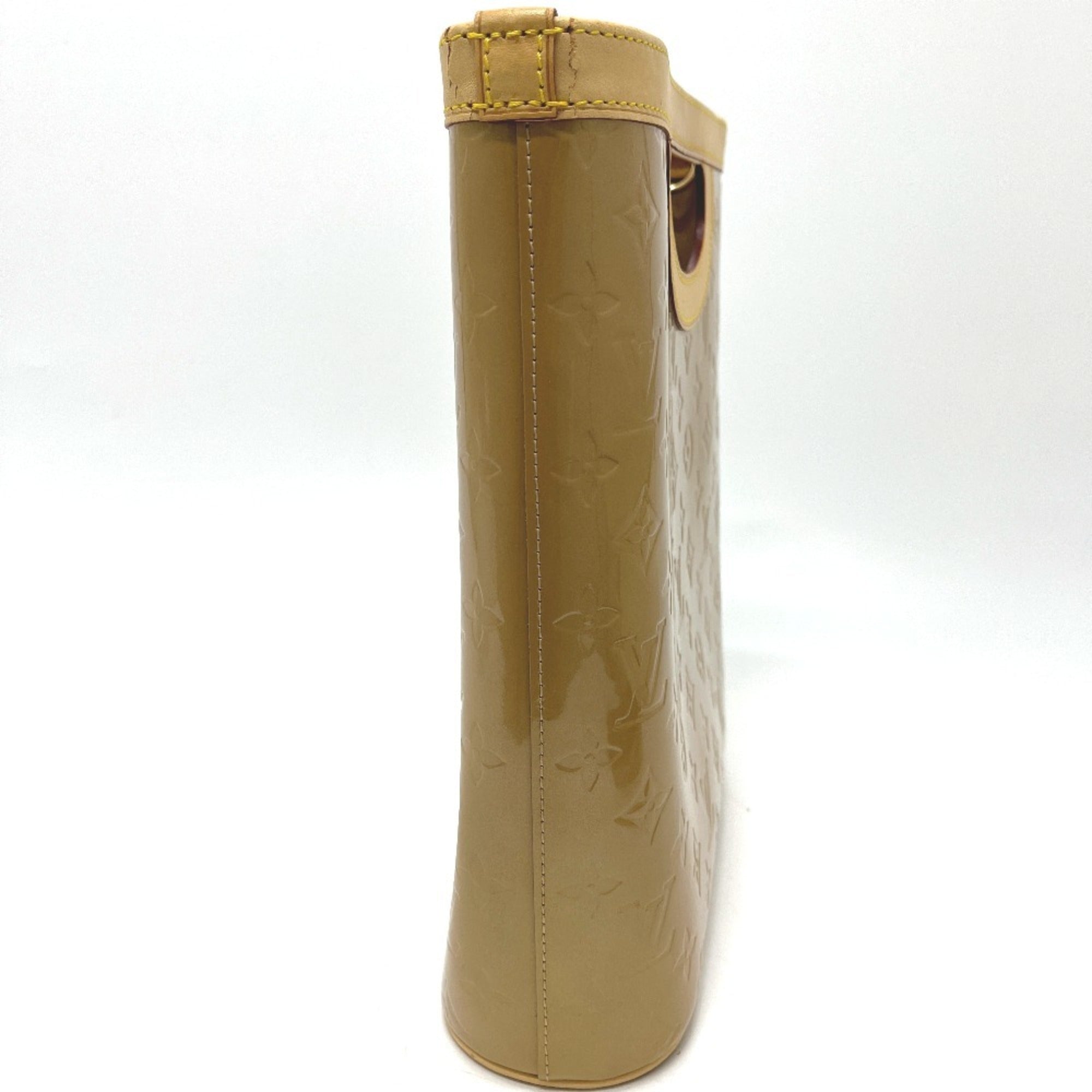 Louis Vuitton Beige Noisette Monogram Vernis Canvas Handbag Tote Bag (Pre-Owned)