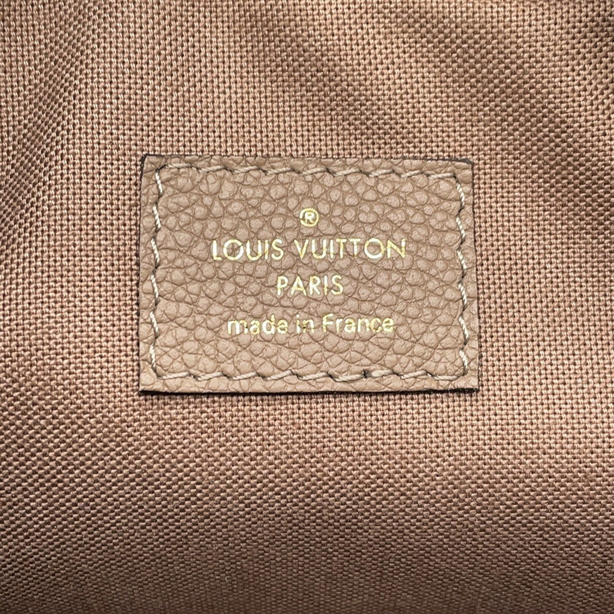 Louis Vuitton Taupe Monogram Empreinte Handbag Shoulder Bag (Pre-Owned)