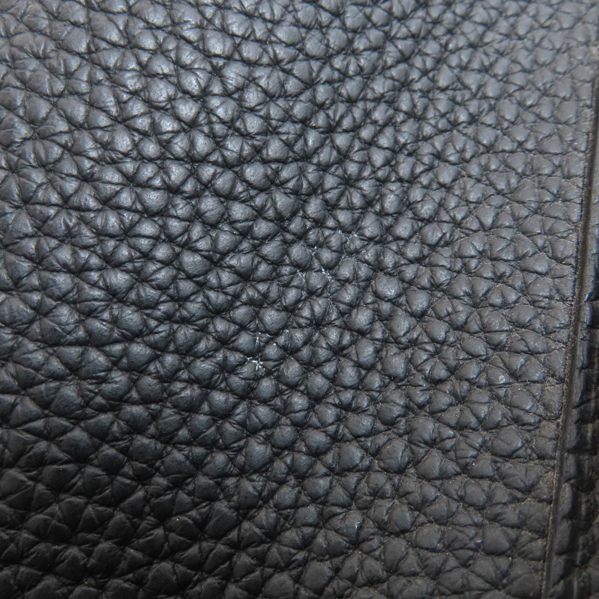 Hermes Black Taurillon Clemence Leather Handbag (Pre-Owned)