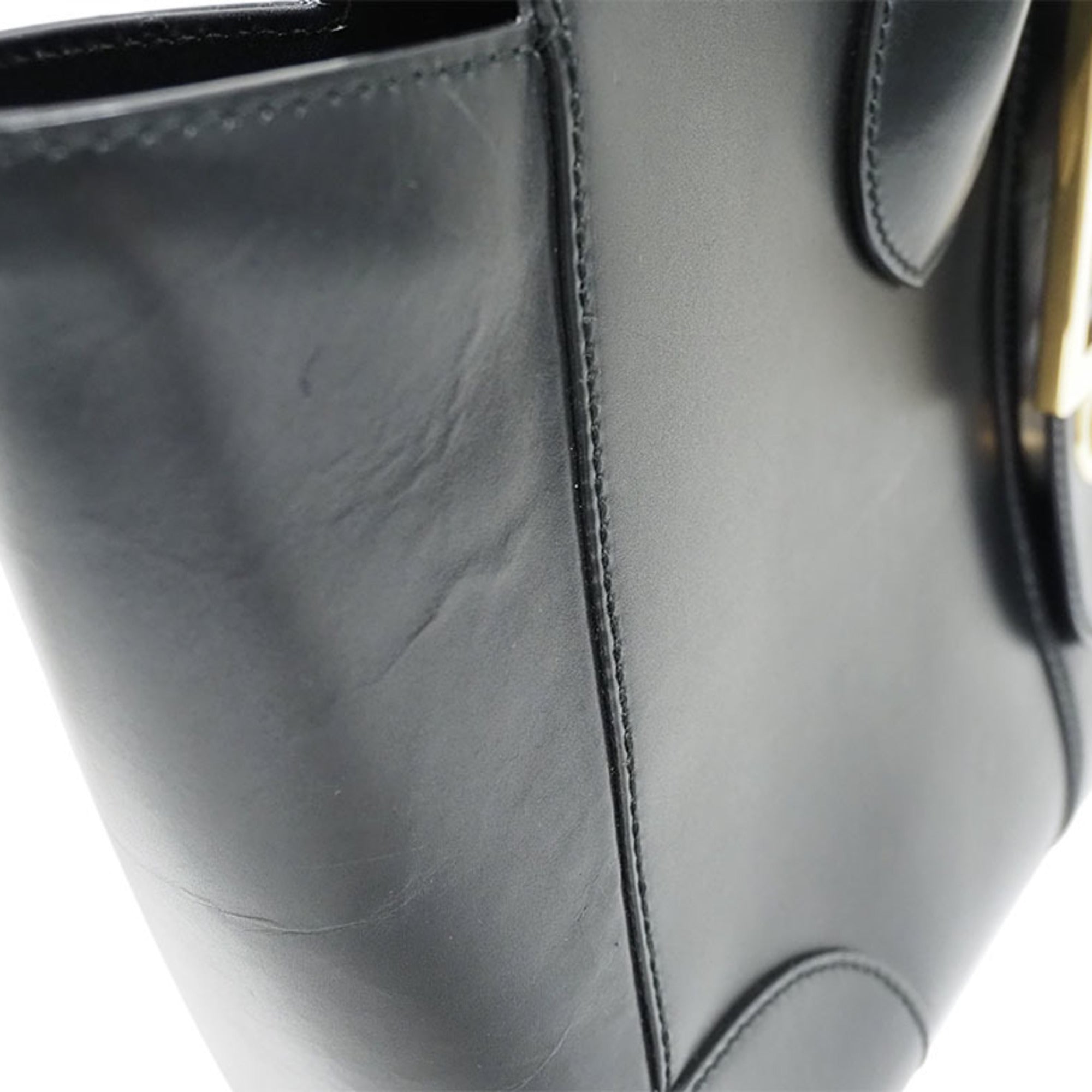 Gucci Black Leather Handbag (Pre-Owned)