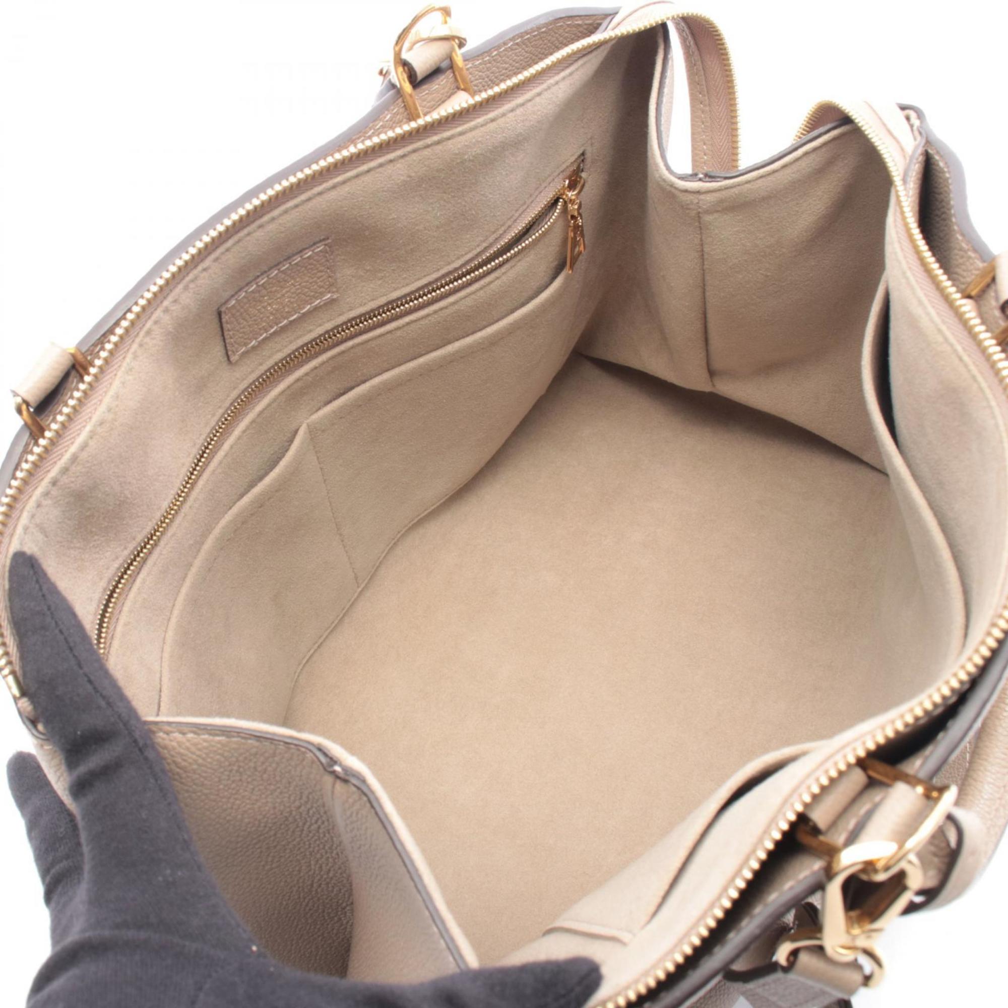 Louis Vuitton Beige Tourterelle Monogram Empreinte Handbag (Pre-Owned)