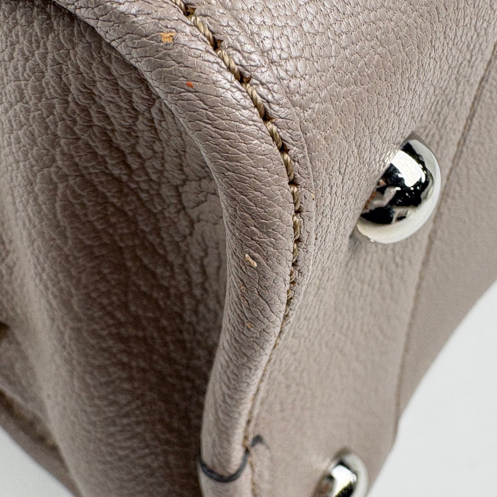 Loewe Amazona Grayish Leather Boston Bag (Pre-Owned)