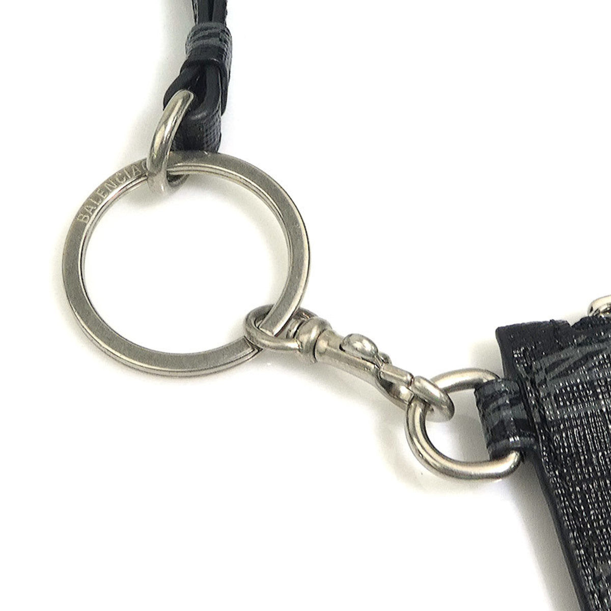 Balenciaga Black Leather Coin Purse/Coin Case (Pre-Owned)