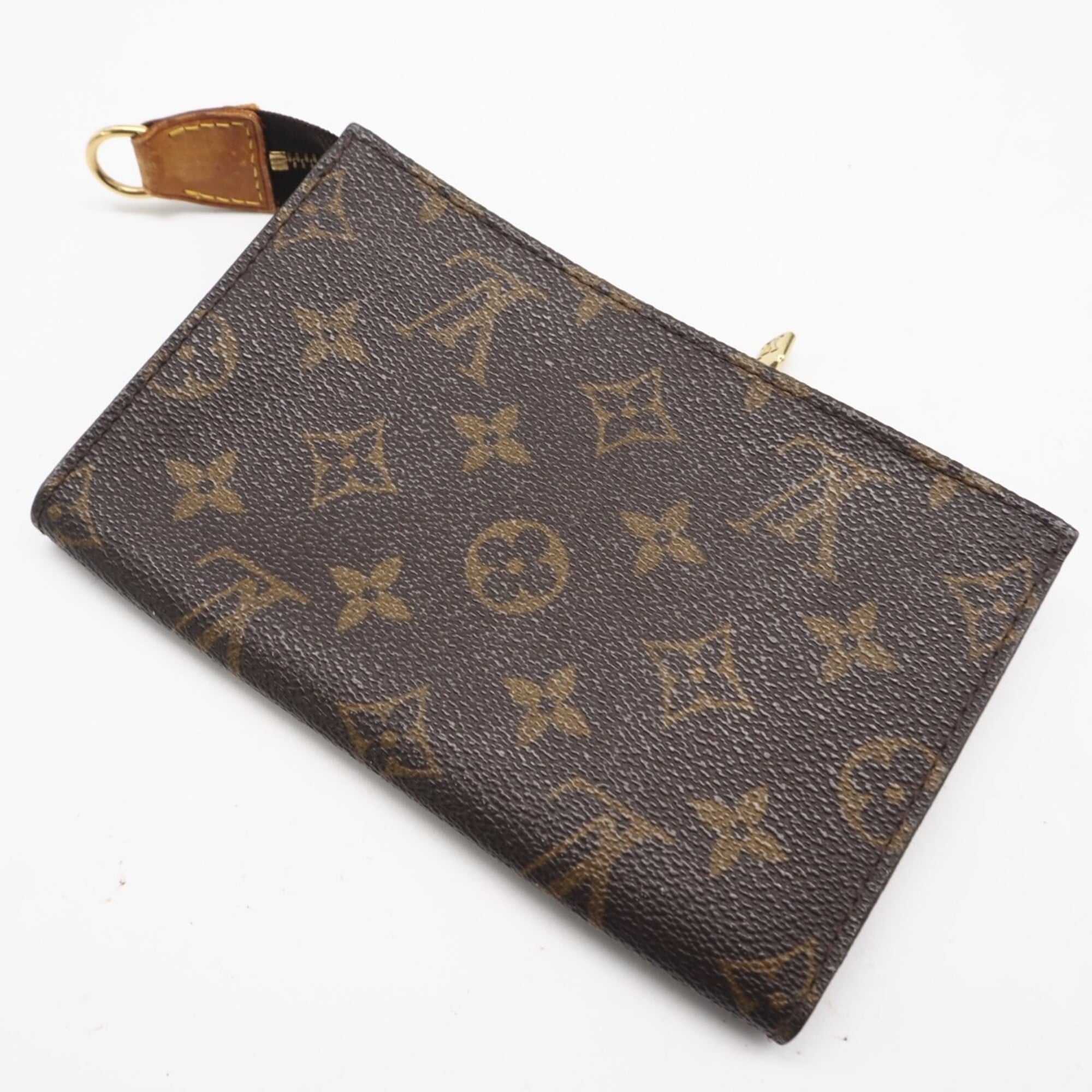 Louis Vuitton Monogram Brown Coated Canvas Leather Handbag (Pre-Owned)