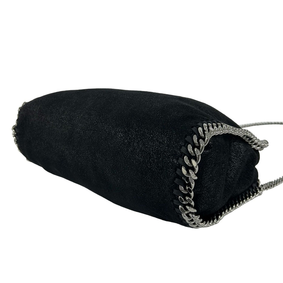 Stella Mccartney Black Leather Handbag Shoulder Bag (Pre-Owned)