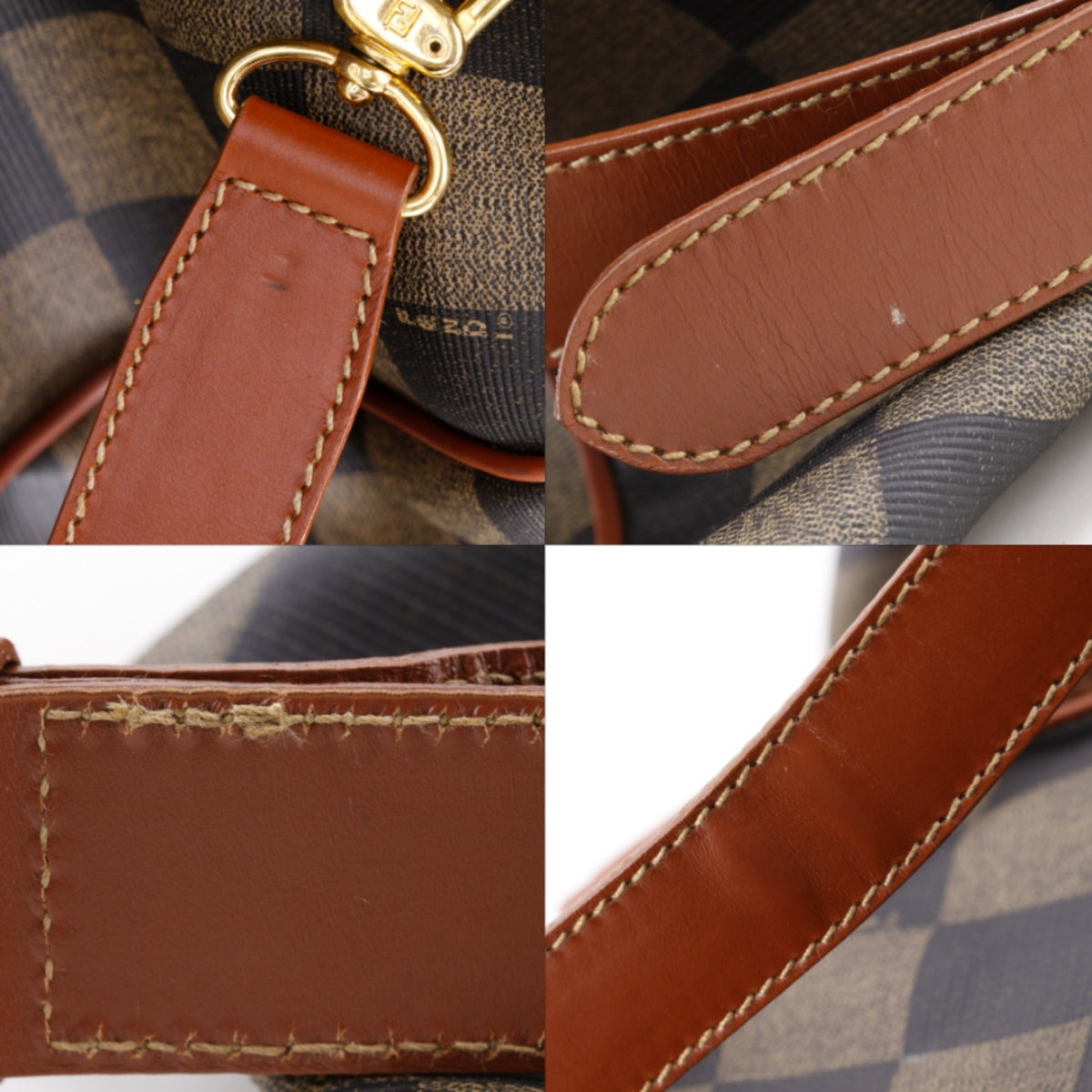 Fendi Brown Pvc Boston Bag (Pre-Owned)