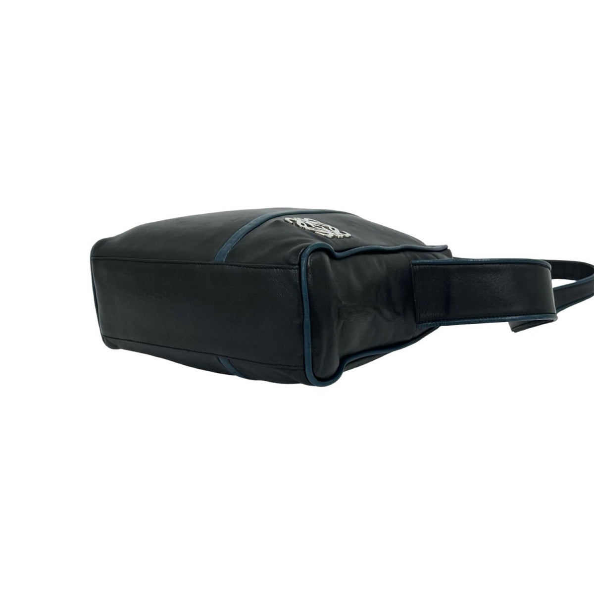 Loewe Black Blue Leather Pochette Shoulder Bag (Pre-Owned)
