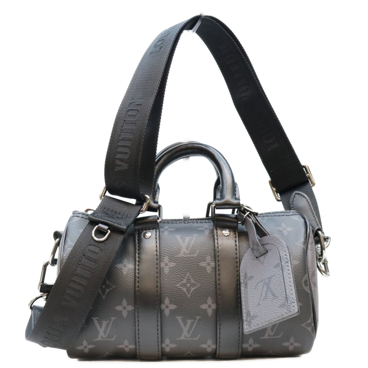 Louis Vuitton Black Monogram Eclipse Boston Bag (Pre-Owned)