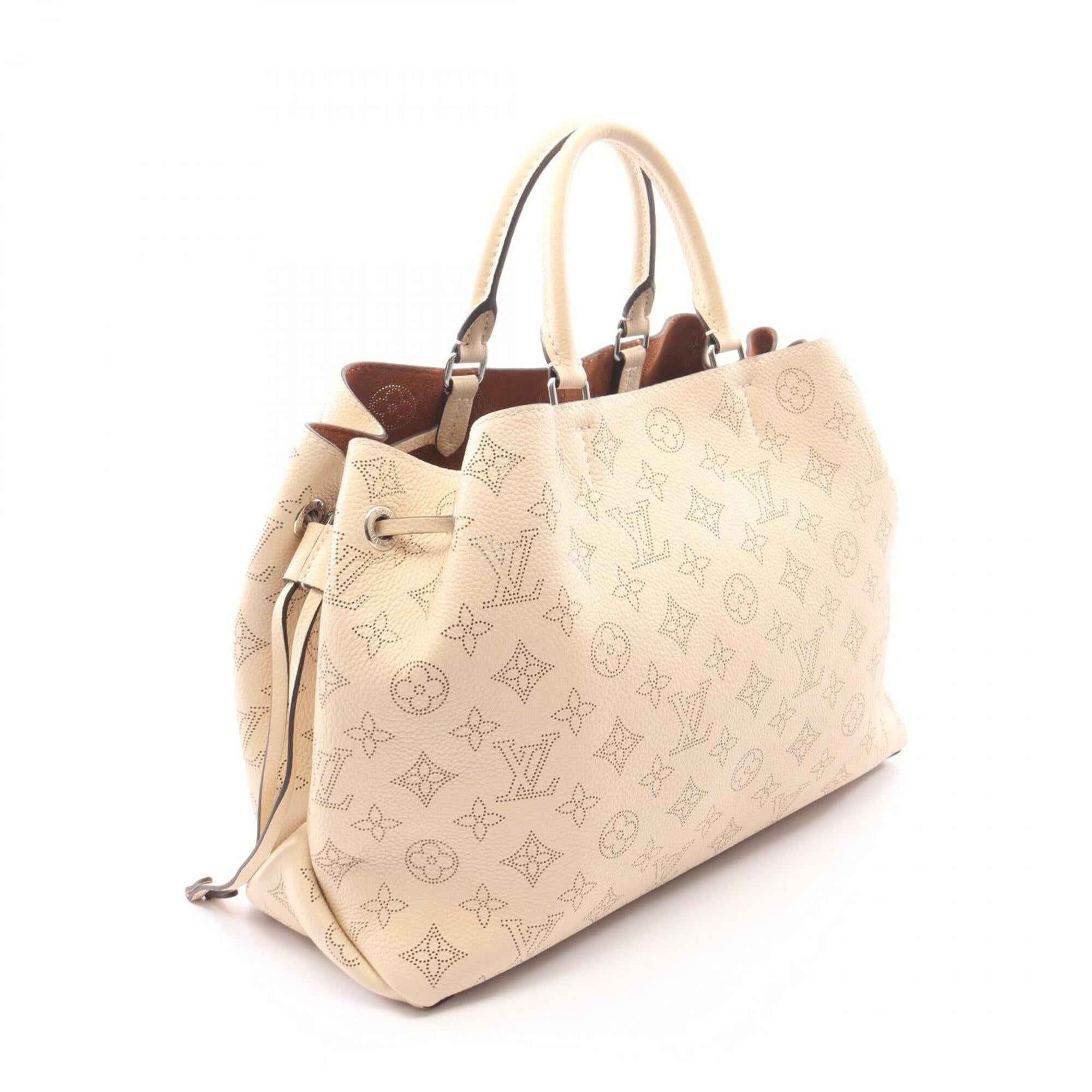 Louis Vuitton Beige Mahina Leather Handbag (Pre-Owned)