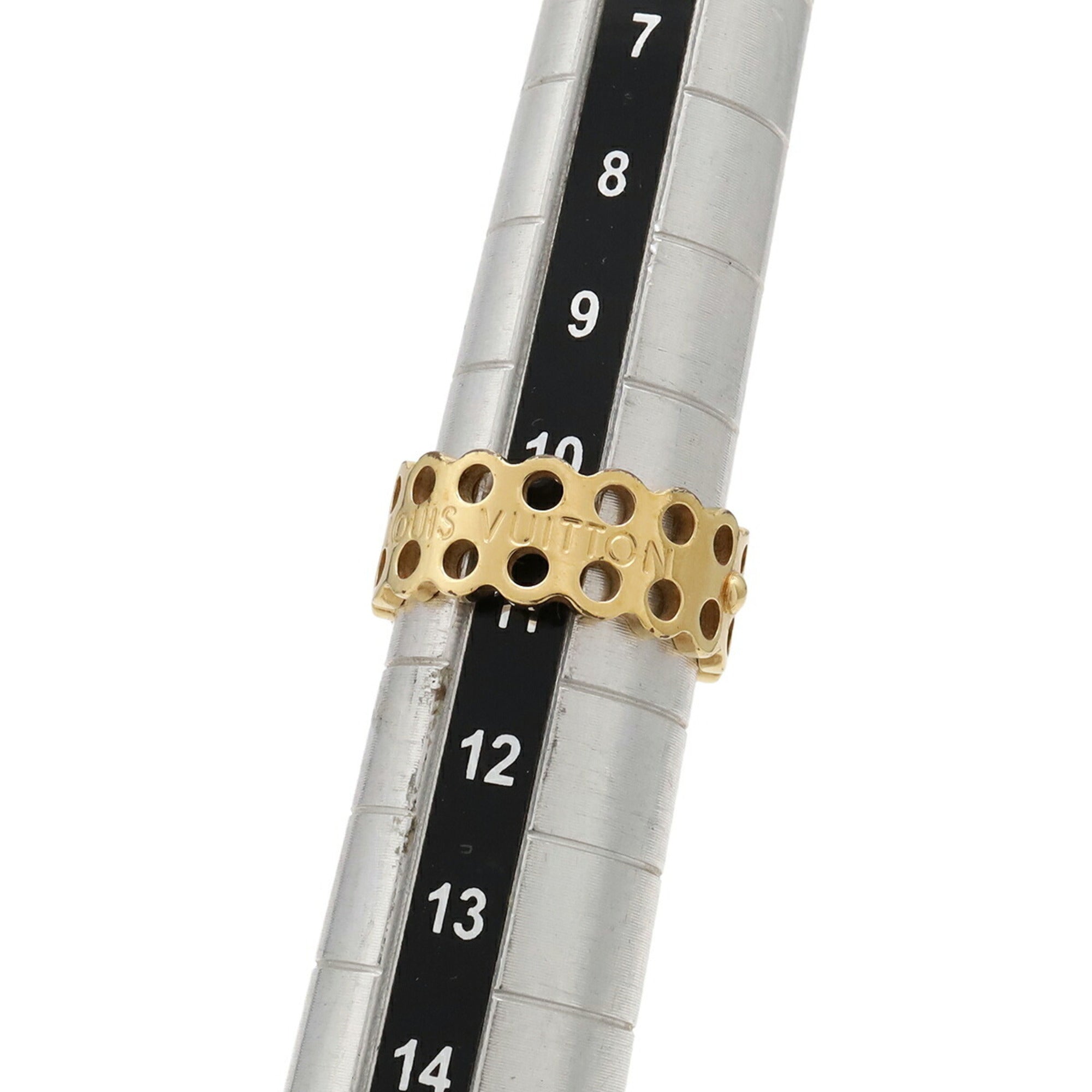 Louis Vuitton Gold Gold Plating Band Ring (Pre-Owned)