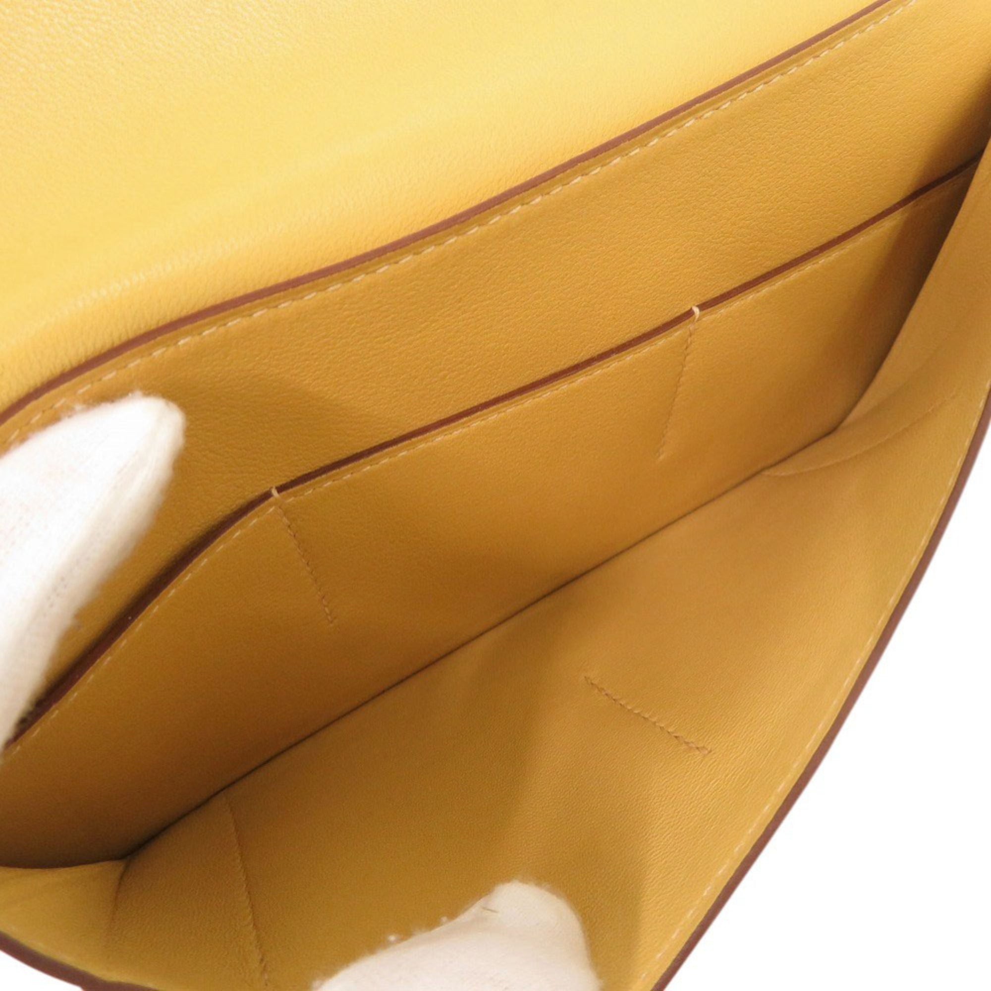 Hermes Yellow Swift Leather Wallet (Bi-Fold) (Pre-Owned)