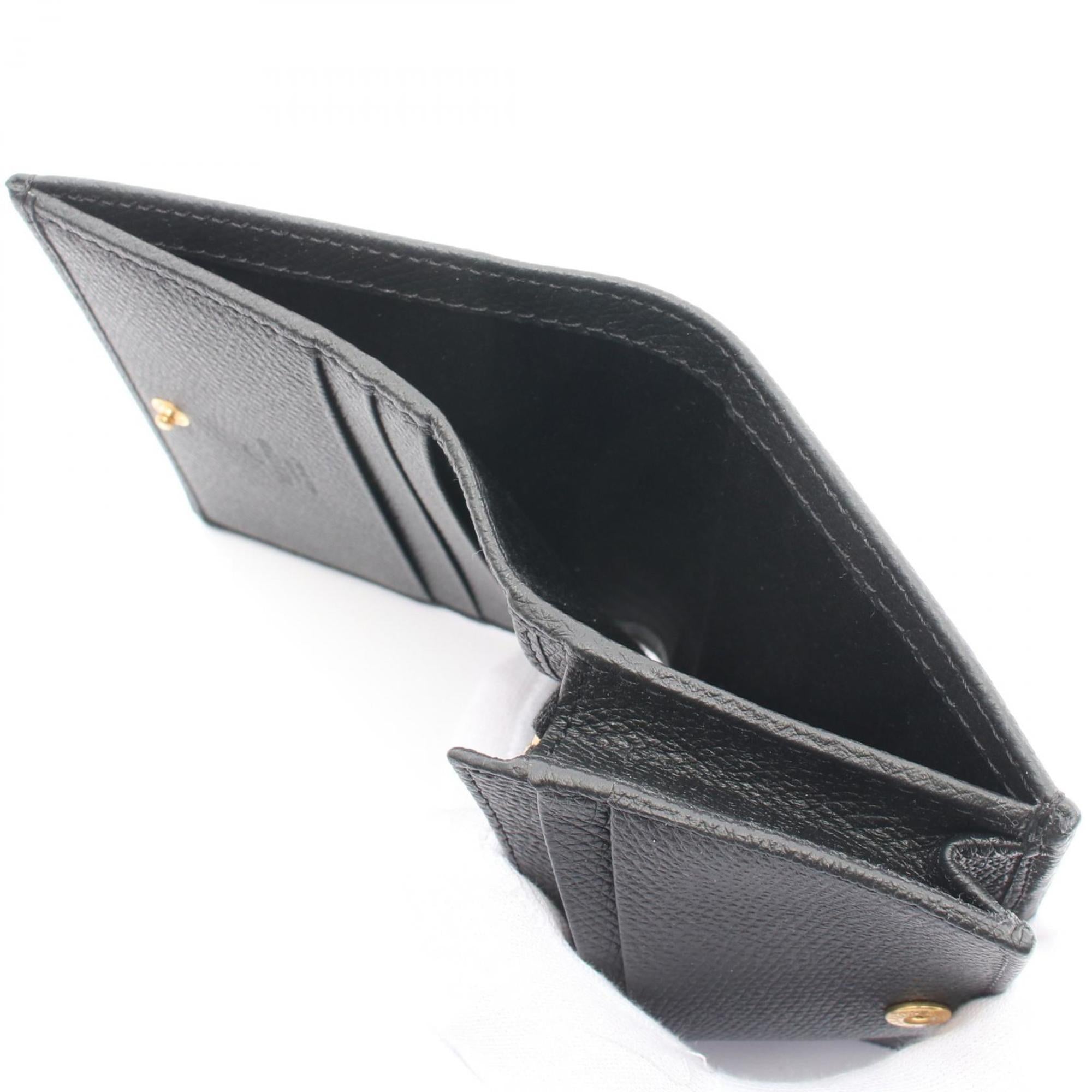 Valentino Garavani Black Leather Wallet (Bi-Fold) (Pre-Owned)