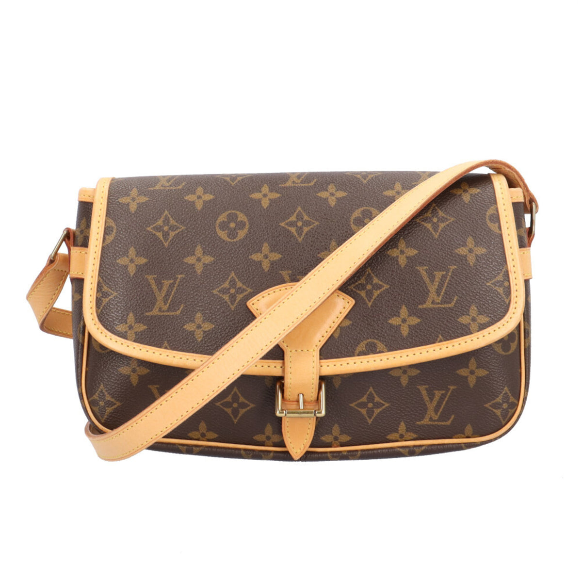 Louis Vuitton Brown Monogram Canvas Shoulder Bag (Pre-Owned)