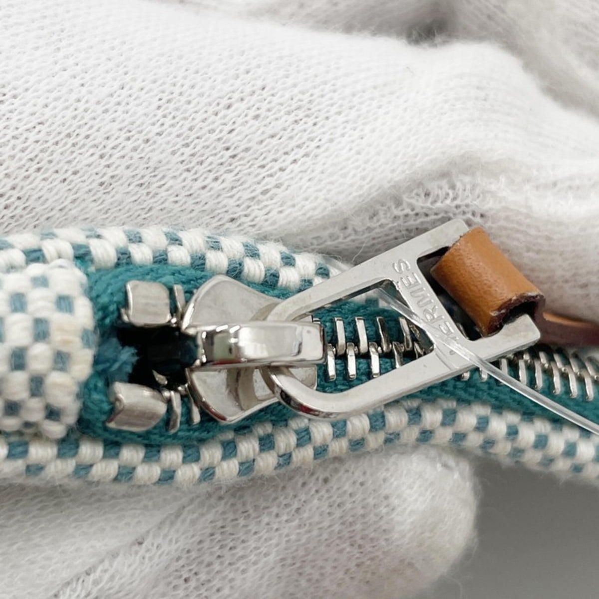 Hermes Blue Toile H Pouch (Pre-Owned)
