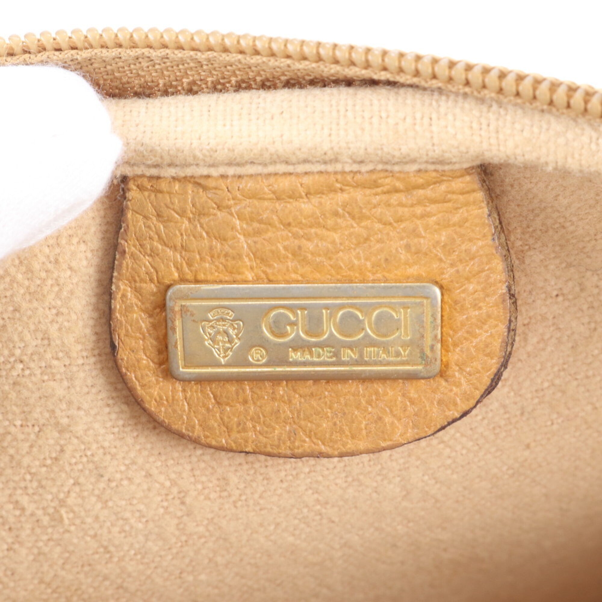 Gucci Microguccissima Brown Leather Coated Canvas Shoulder Bag Tote Bag (Pre-Owned)