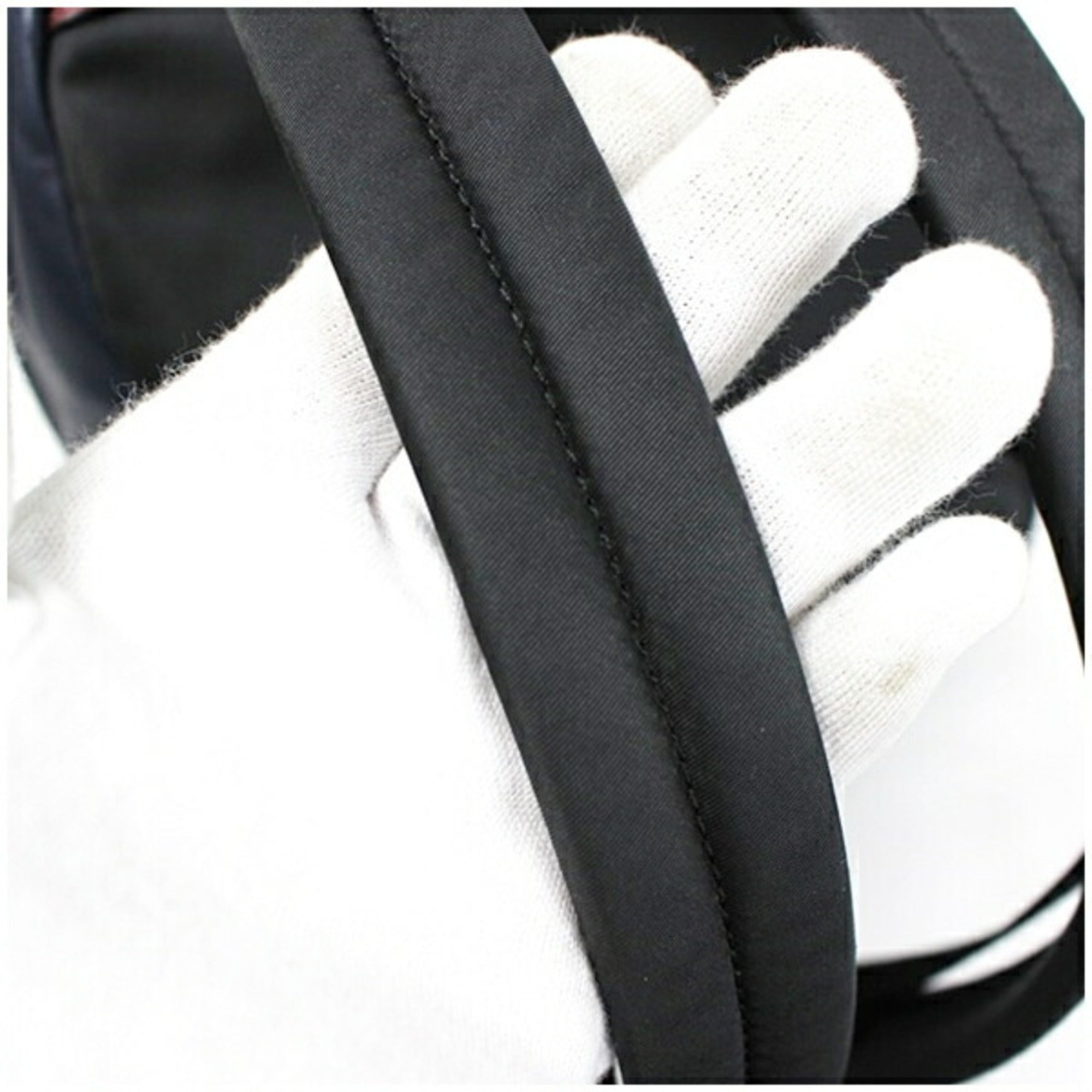 Coach Black Navy Denim Leather Backpack (Pre-Owned)