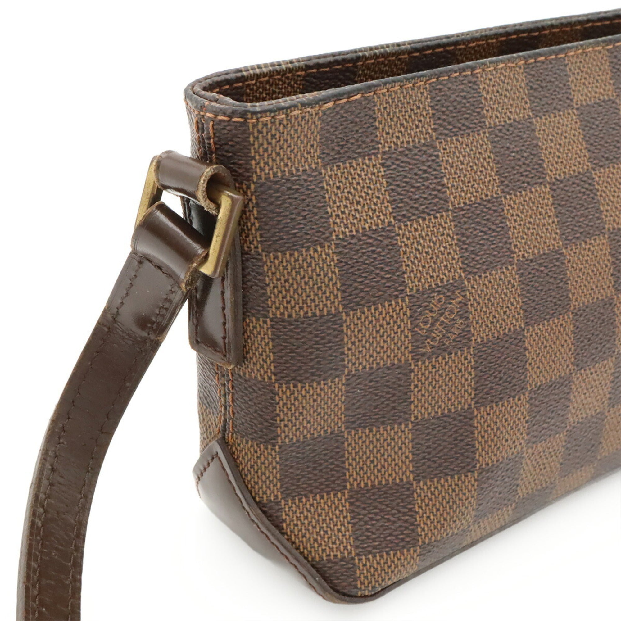 Louis Vuitton Brown Damier Canvas Pvc Pochette Shoulder Bag (Pre-Owned)