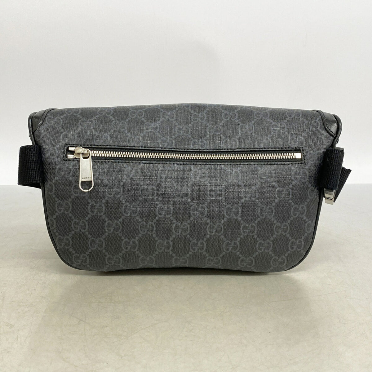 Gucci Black Gray Pvc Fanny Pack (Pre-Owned)