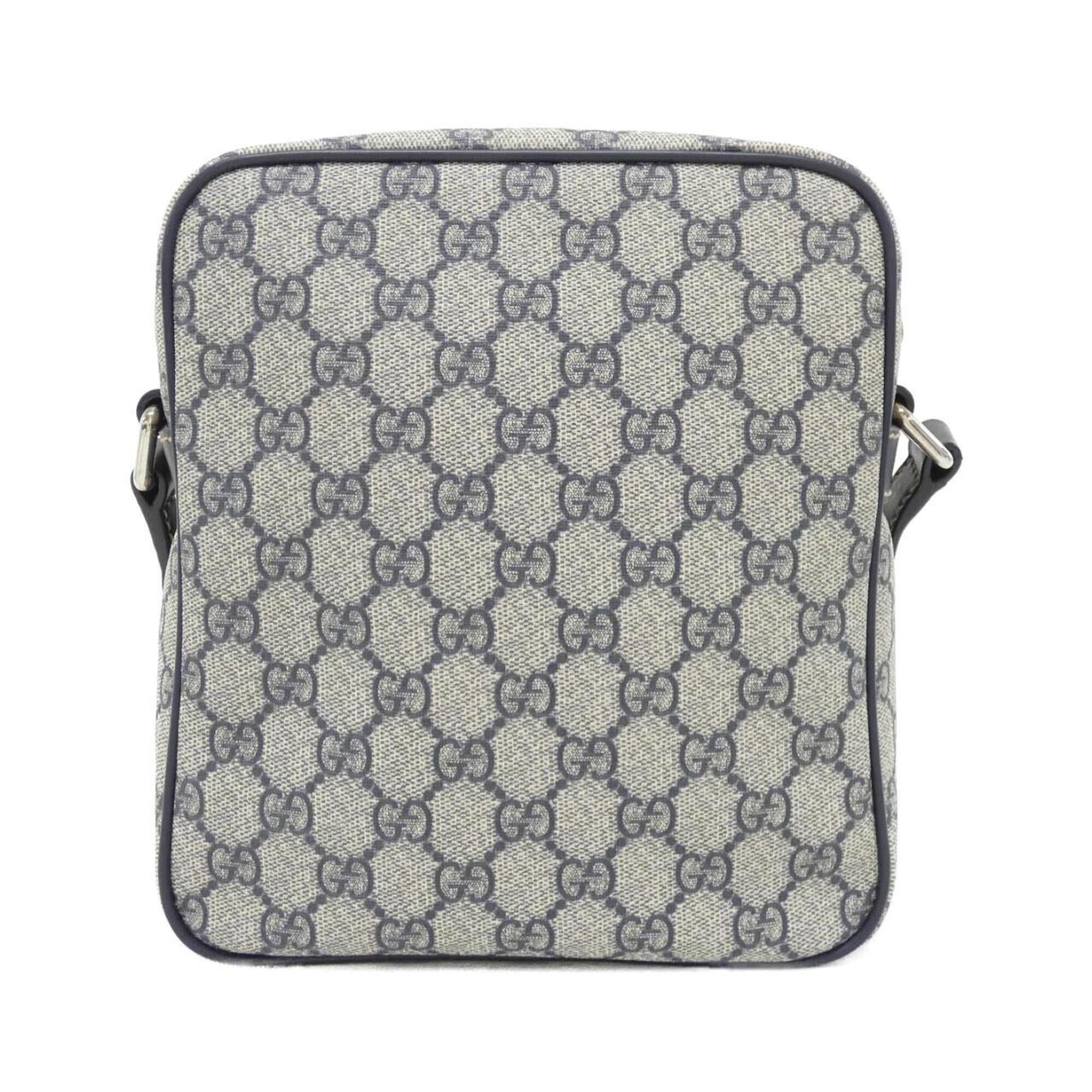 Gucci Beige Blue Gg Plus Shoulder Bag (Pre-Owned)