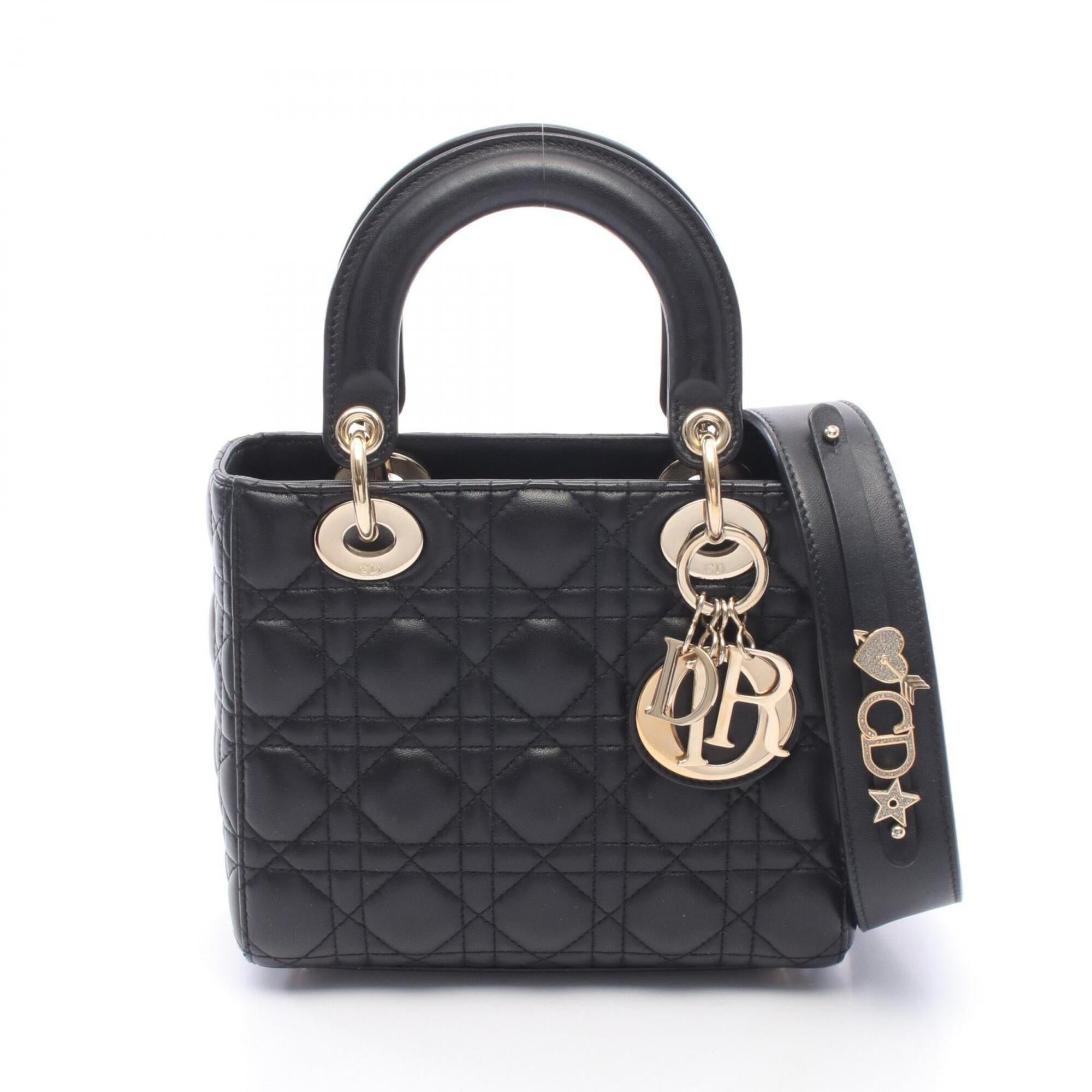 Christian Dior Black Leather Handbag (Pre-Owned)