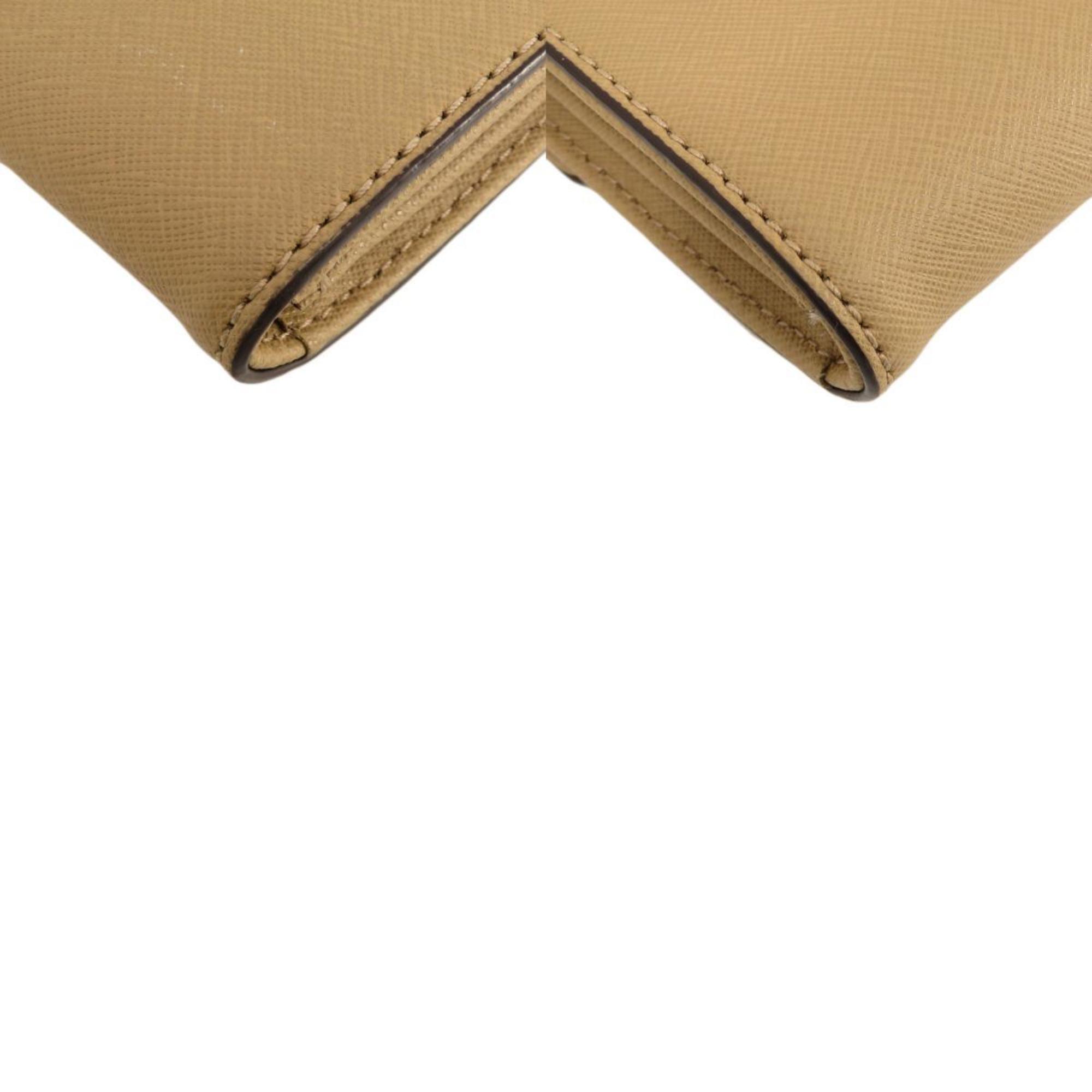 Michael Kors Brown Pvc Chain/Shoulder Wallet (Pre-Owned)