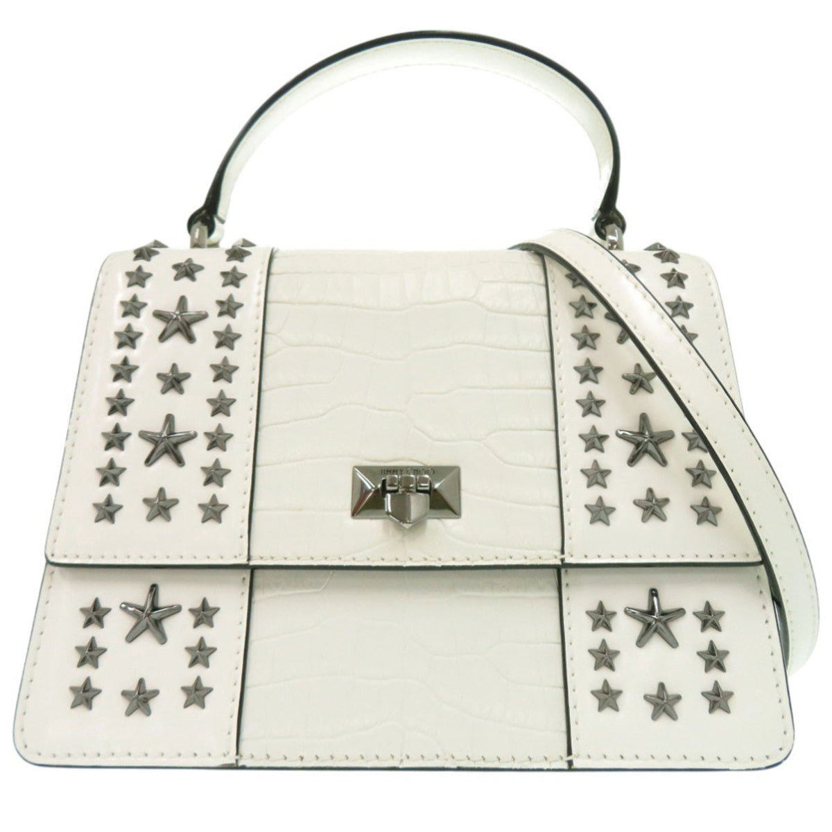 Jimmy Choo White Handbag Shoulder Bag (Pre-Owned)