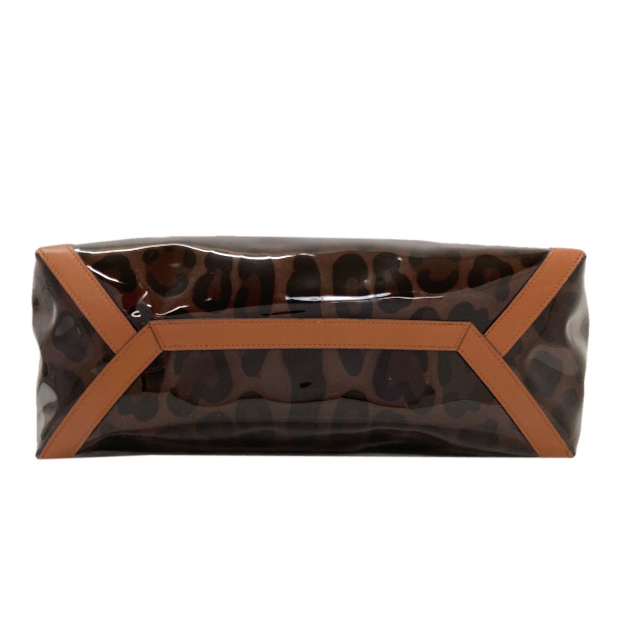 Valentino Brown Vinyl Tote Bag (Pre-Owned)