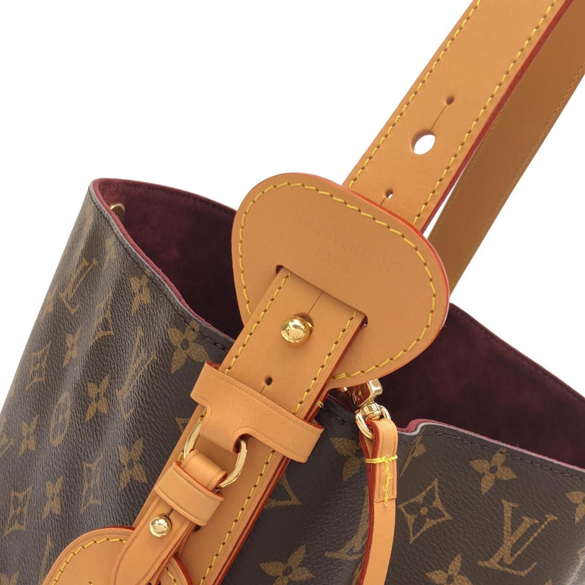 Louis Vuitton Monogram Marron Coated Canvas Pouch Shoulder Bag (Pre-Owned)