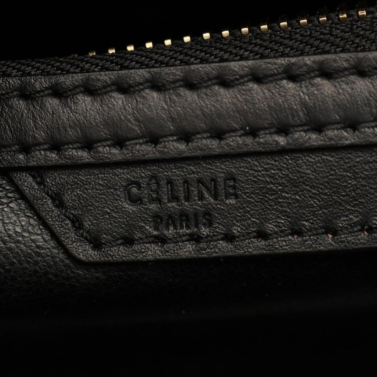 Celine Beige Black Blue Leather Suede Handbag (Pre-Owned)
