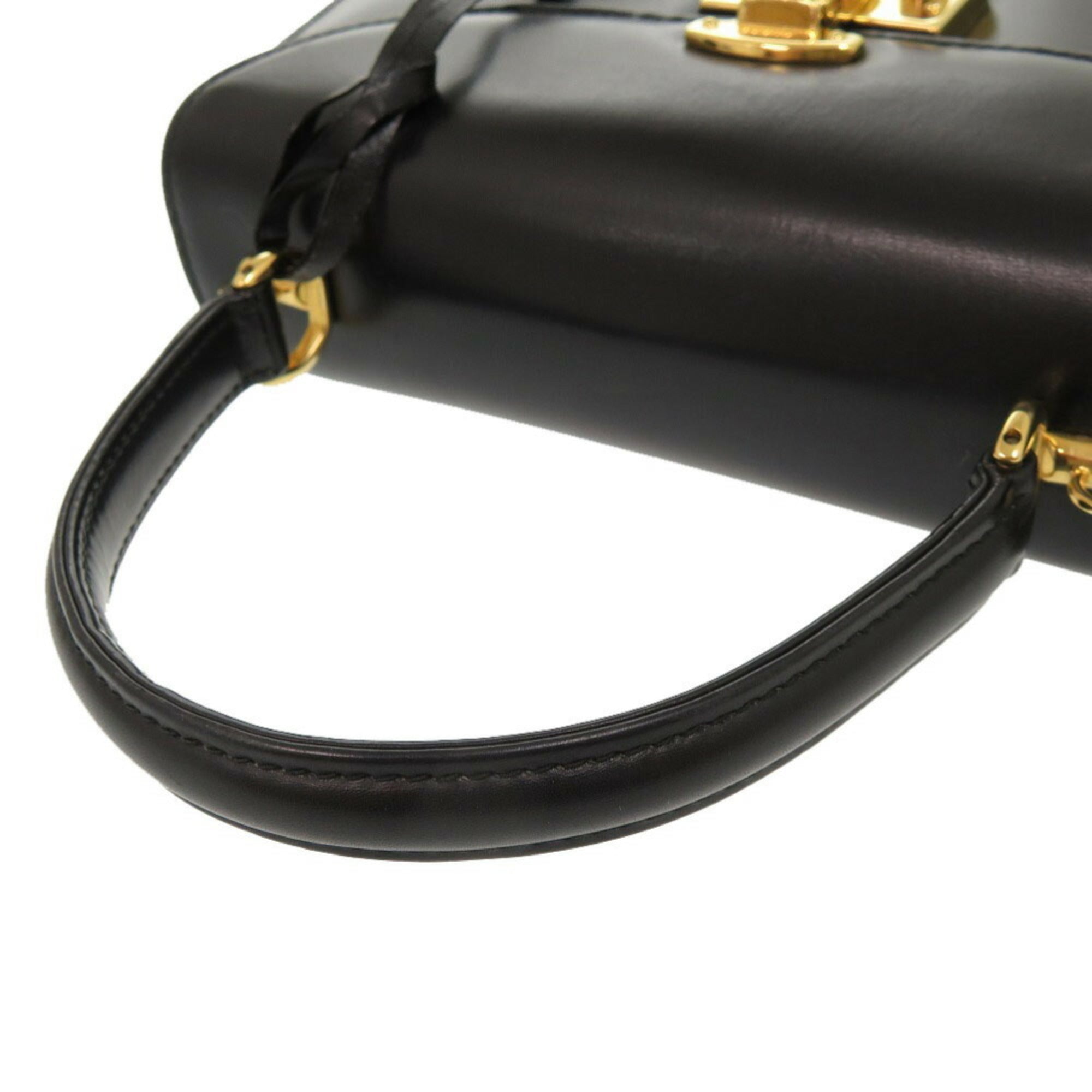 Gucci Black Leather Handbag (Pre-Owned)